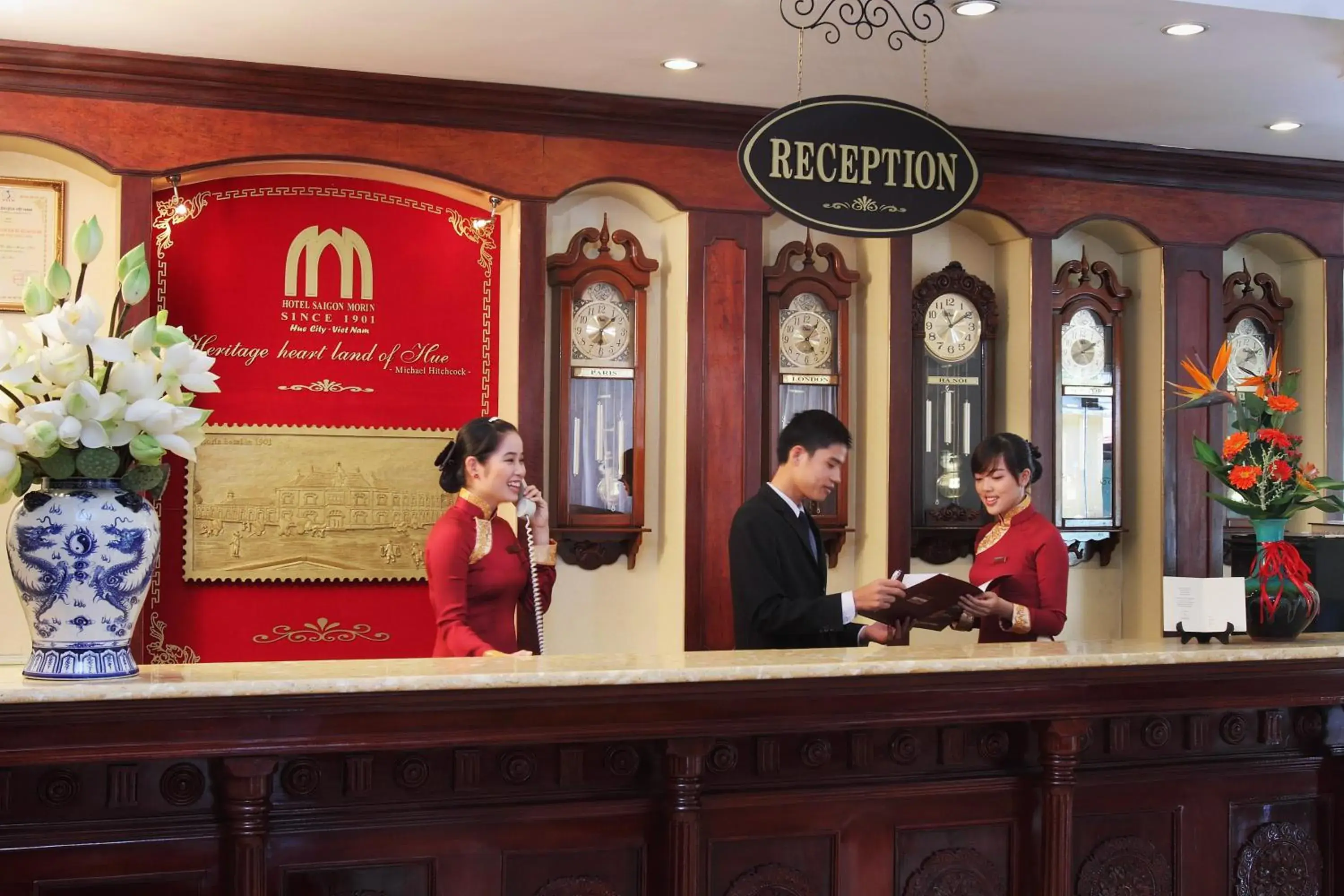 Lobby or reception in Saigon Morin Hotel Lobby or reception in Saigon Morin Hotel