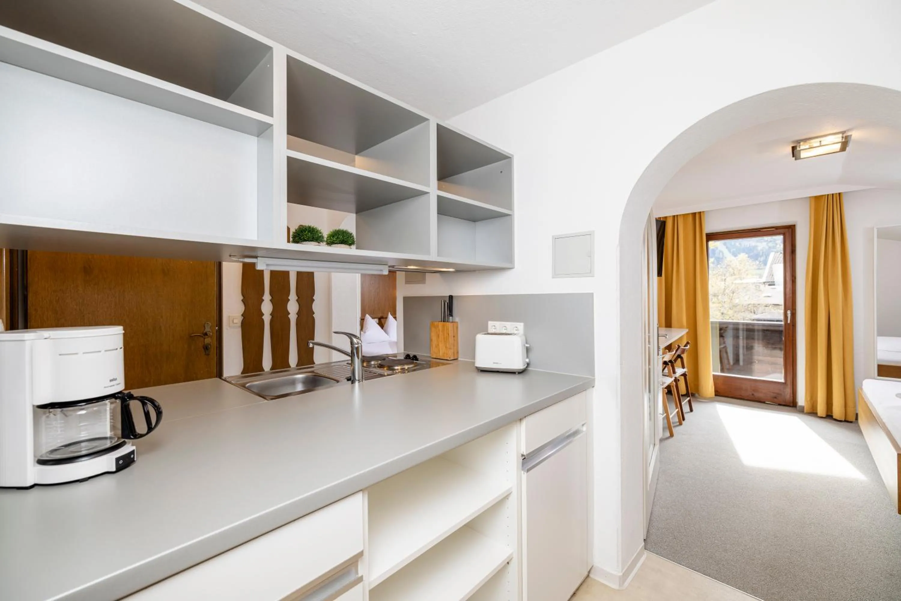 Kitchen or kitchenette in Apart-Garni Alpevita