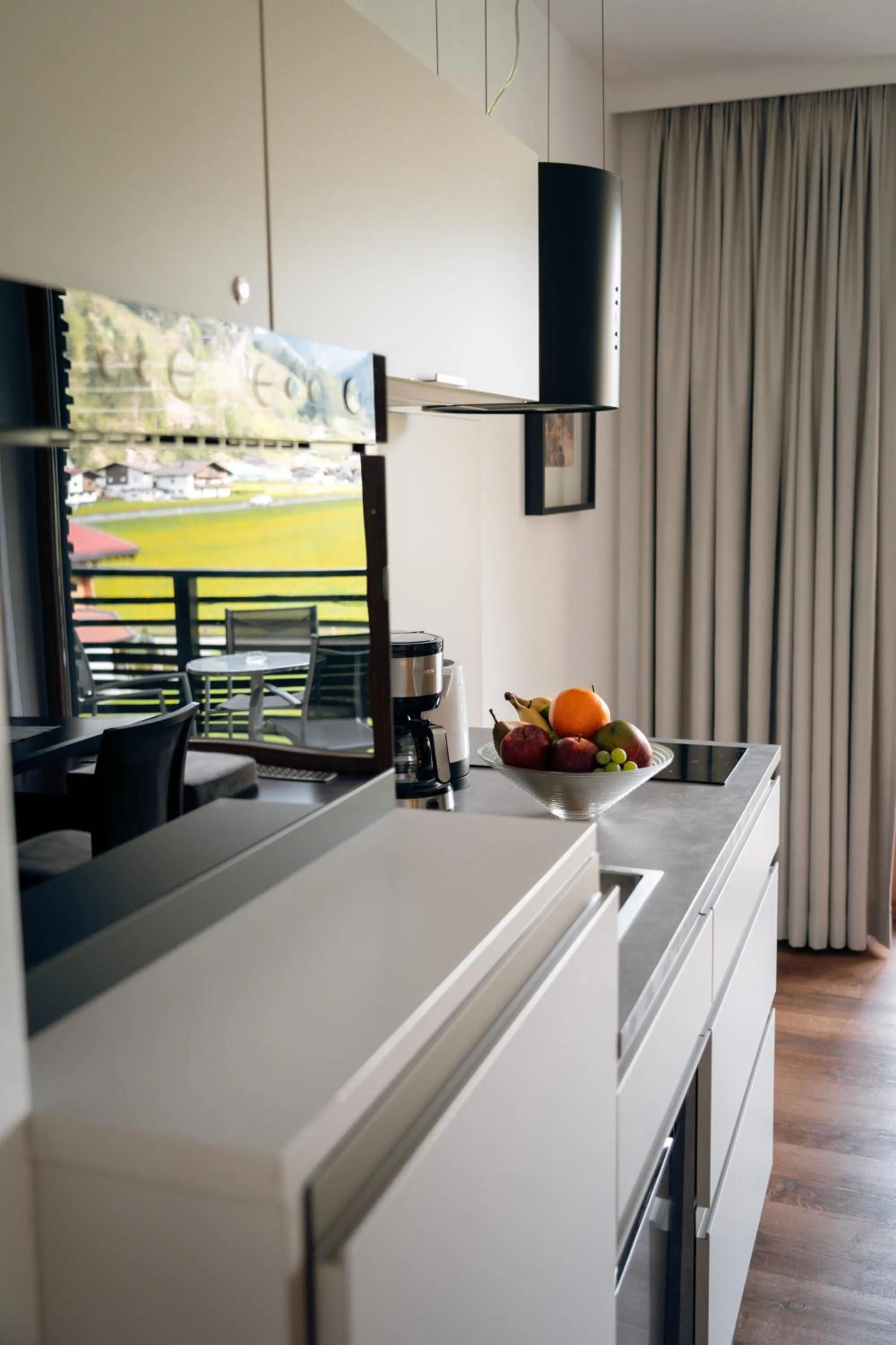 Kitchen or kitchenette in Apart-Garni Innerwiesn