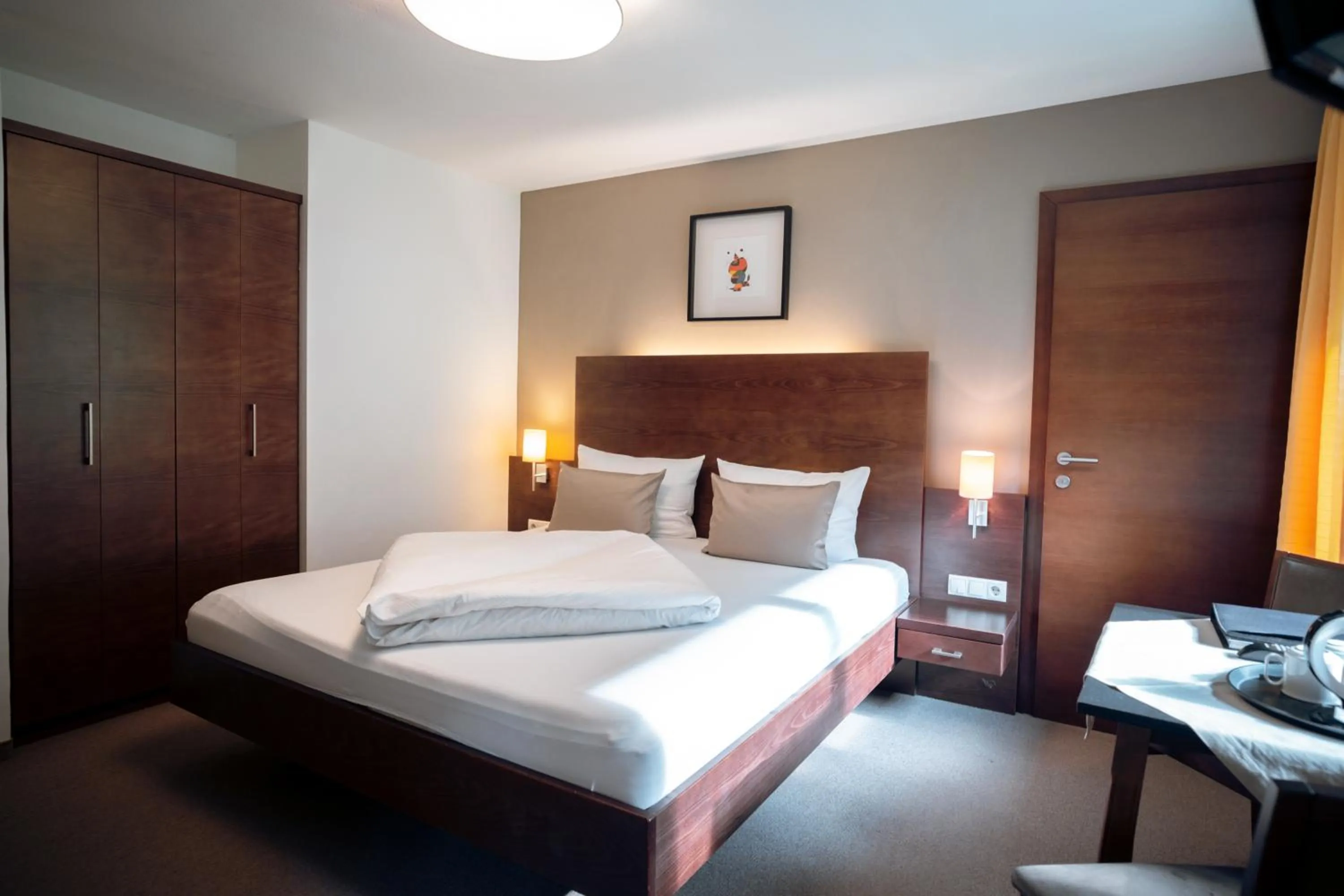 Coffee/tea facilities, Bed in Apart-Garni Innerwiesn