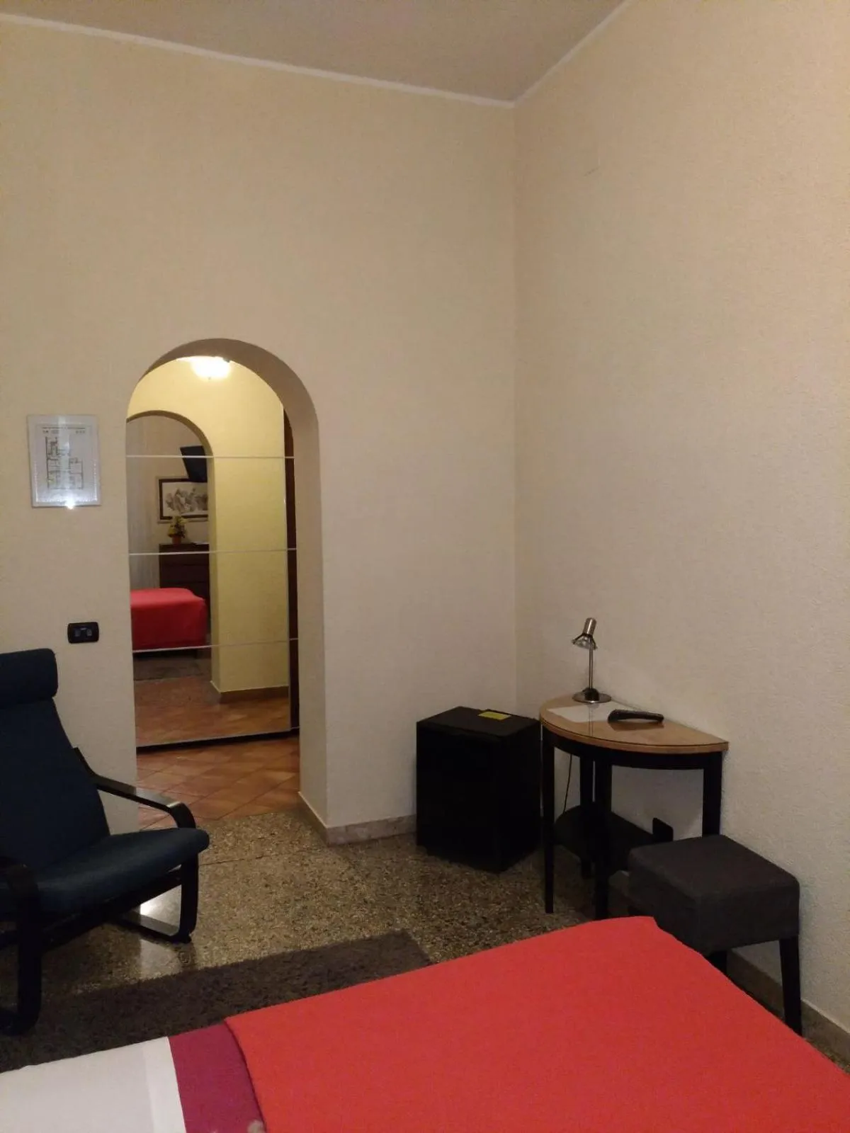 Decorative detail, Bed in Hotel Croce Di Malta