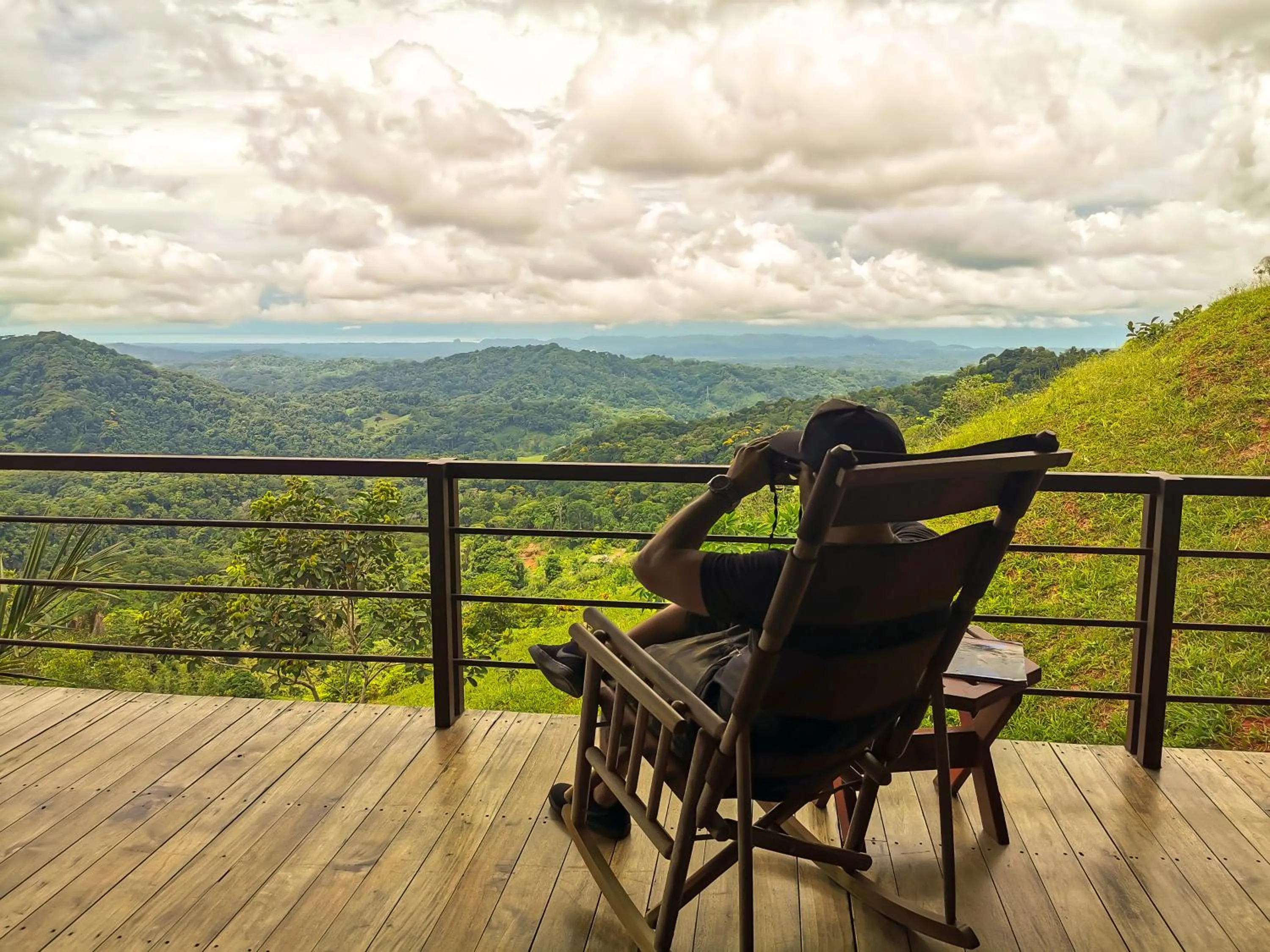 Balcony/Terrace in Santa Juana Lodge & Nature Reserve