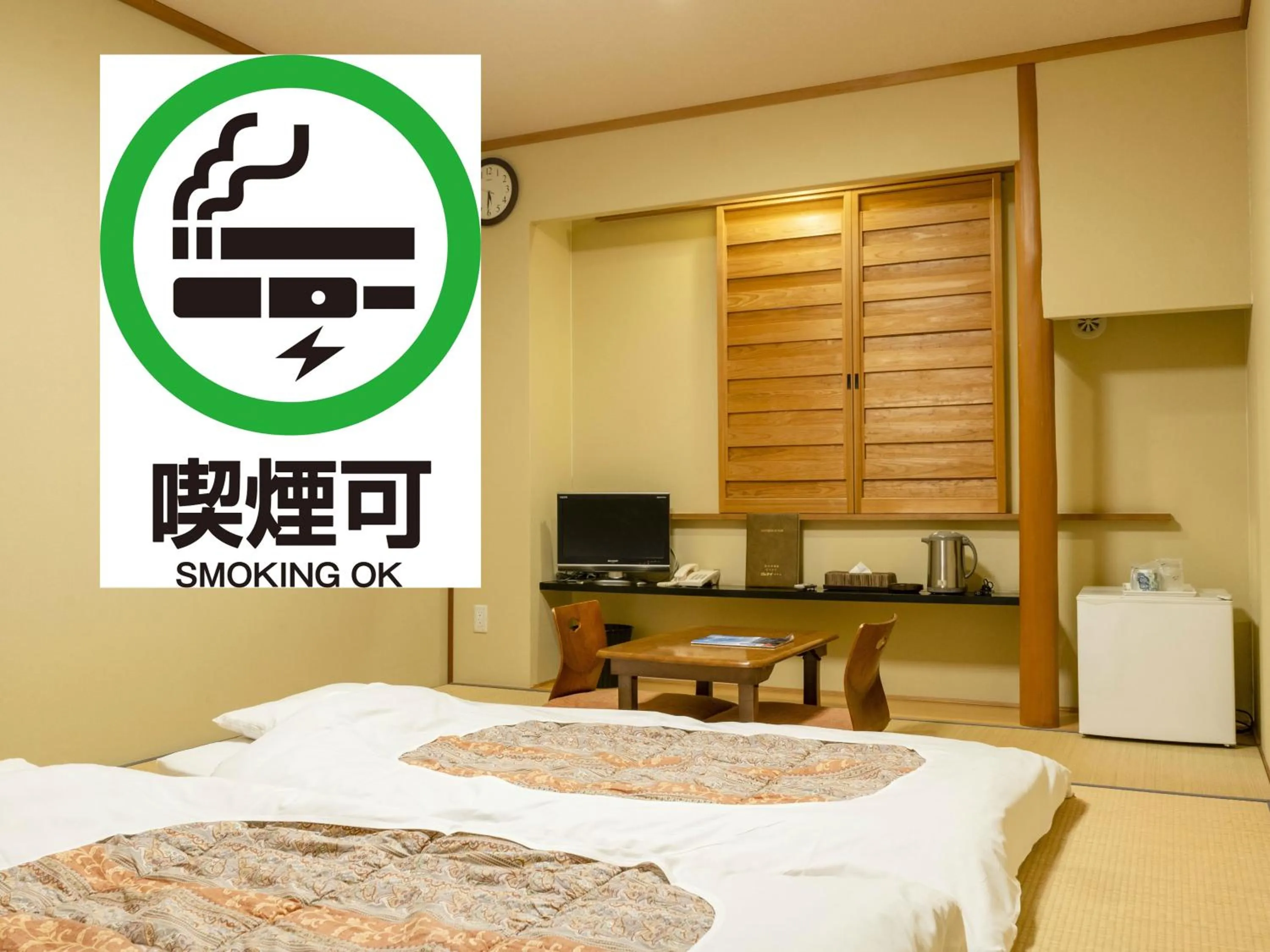 Bed in Kumamoto Ichibamae Business Kurenai Hotel