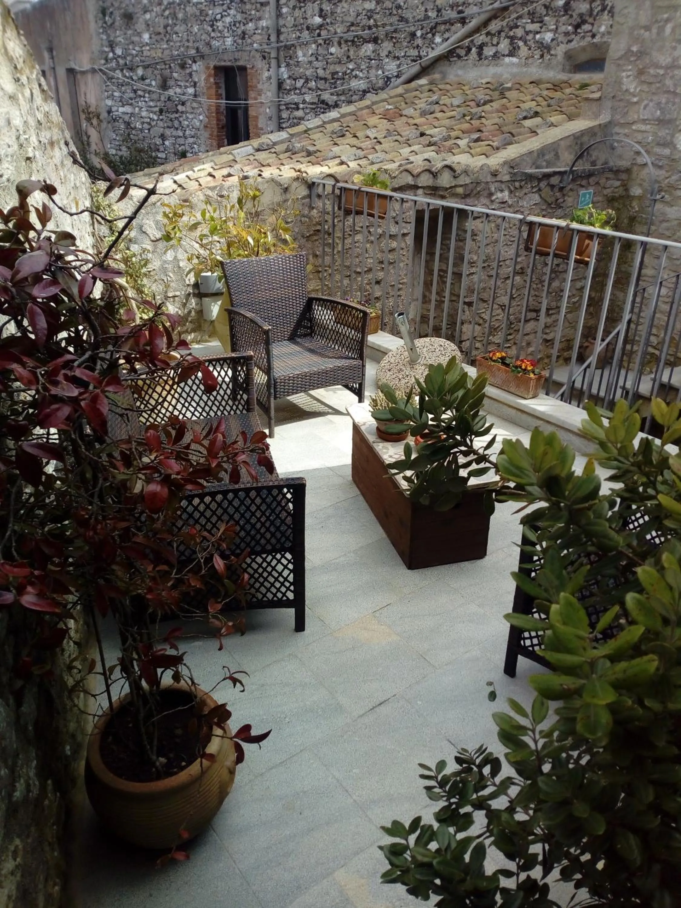 Balcony/Terrace in Residence Erice Pietre Antiche