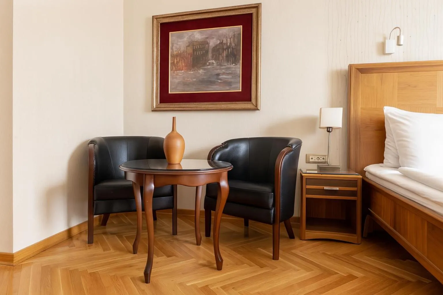 Seating area, Bed in Hotel Majestic