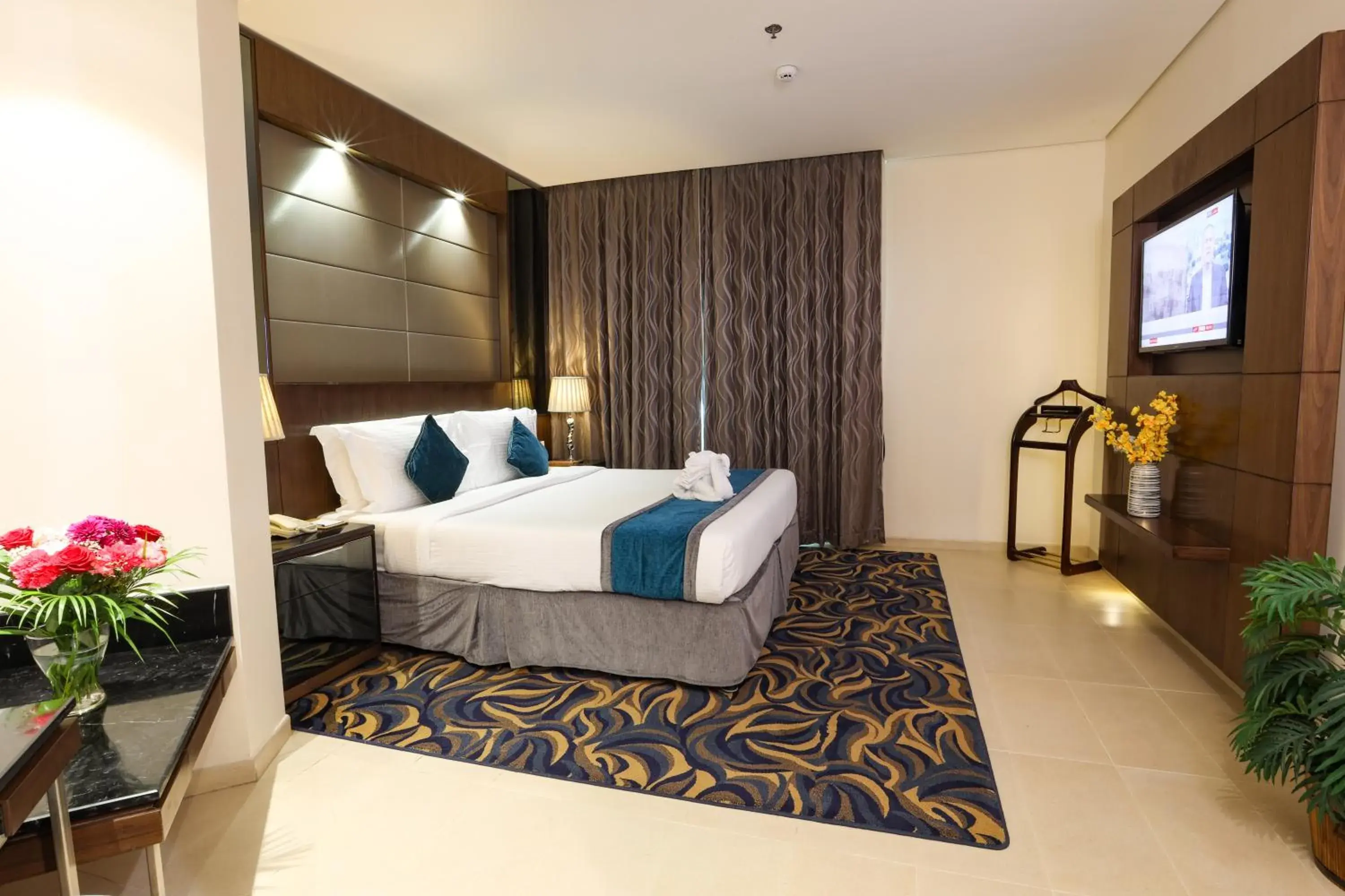 Bed in Omega Hotel Dubai Bed in Omega Hotel Dubai