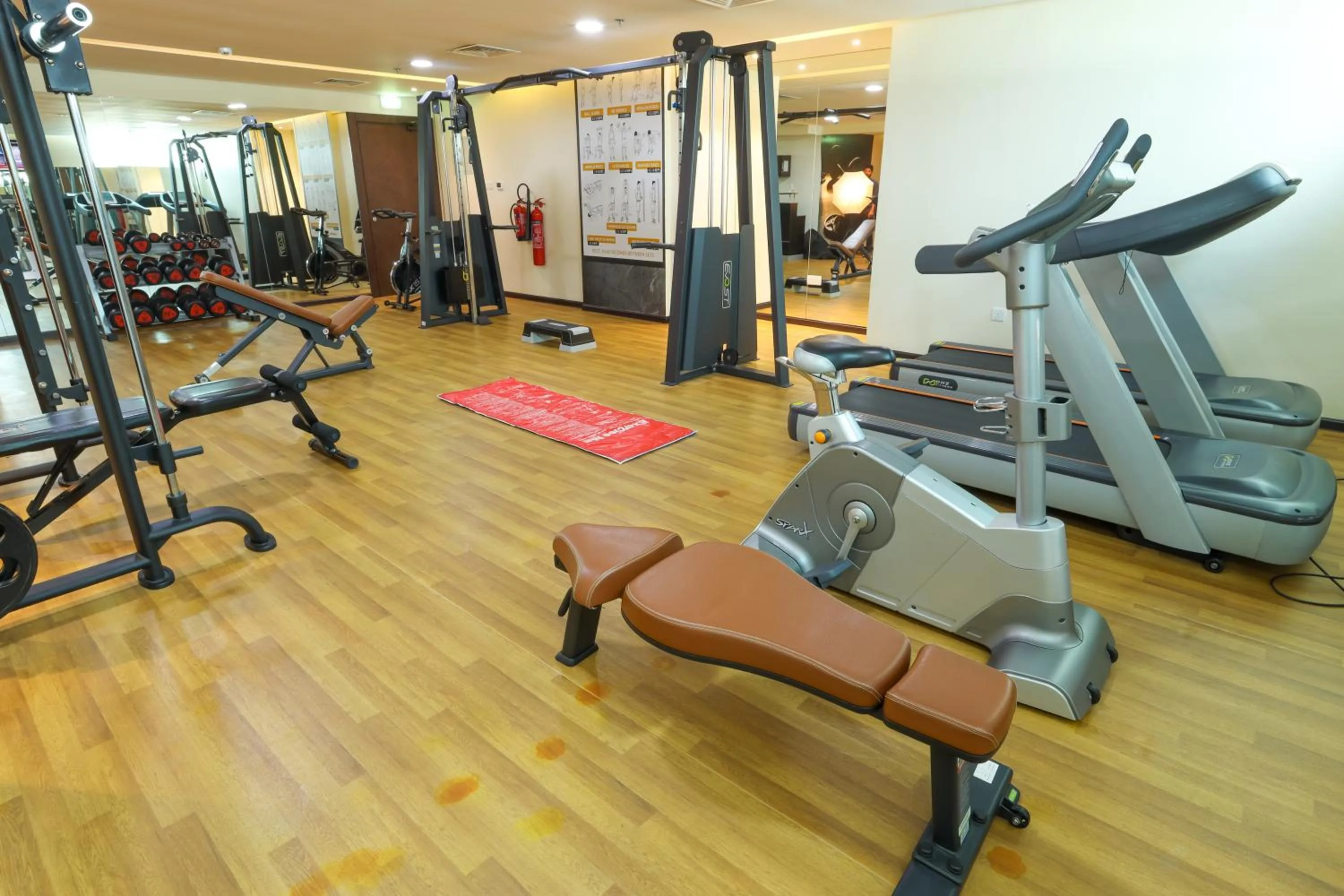 Fitness centre/facilities in Omega Hotel Dubai