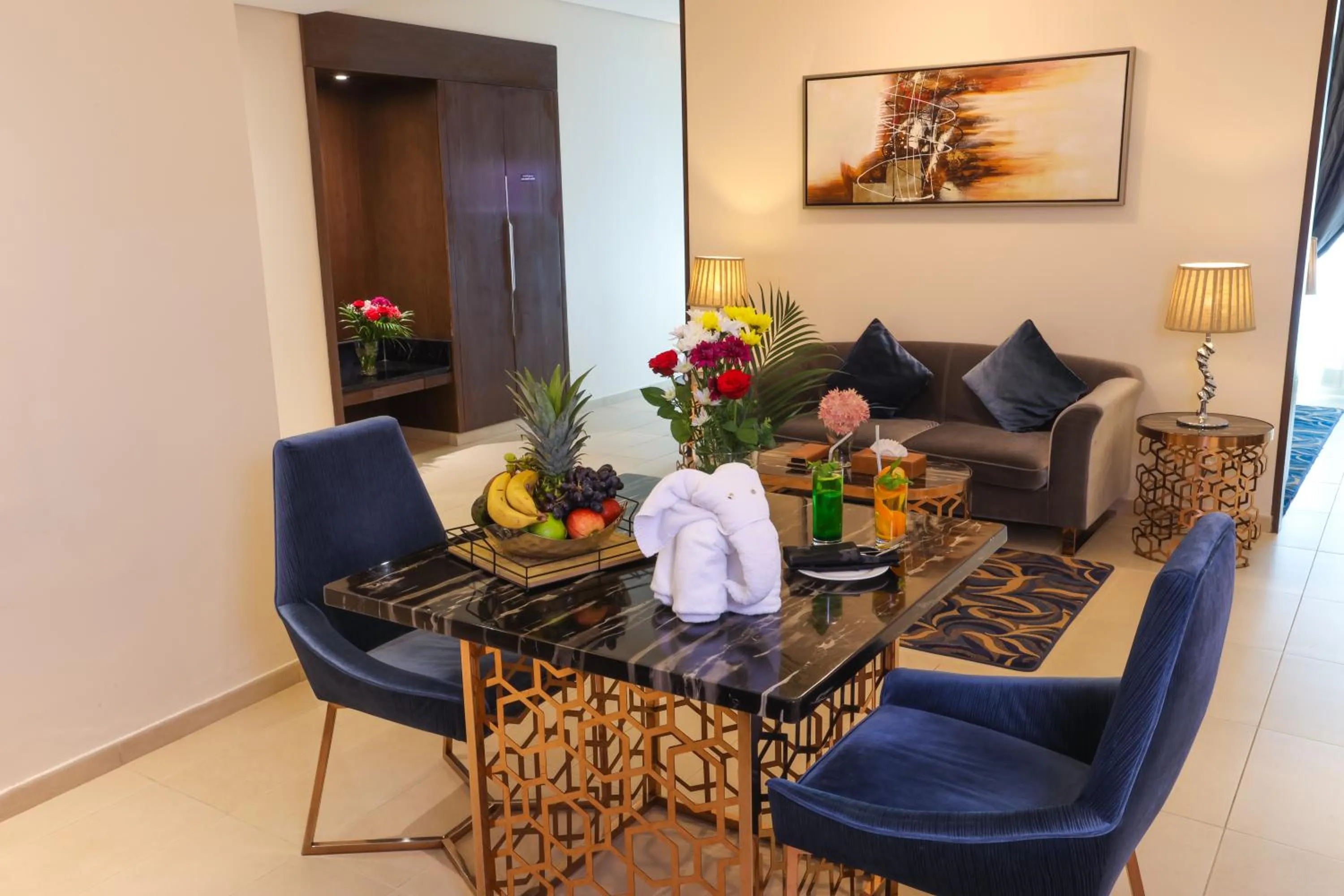 Living room in Omega Hotel Dubai