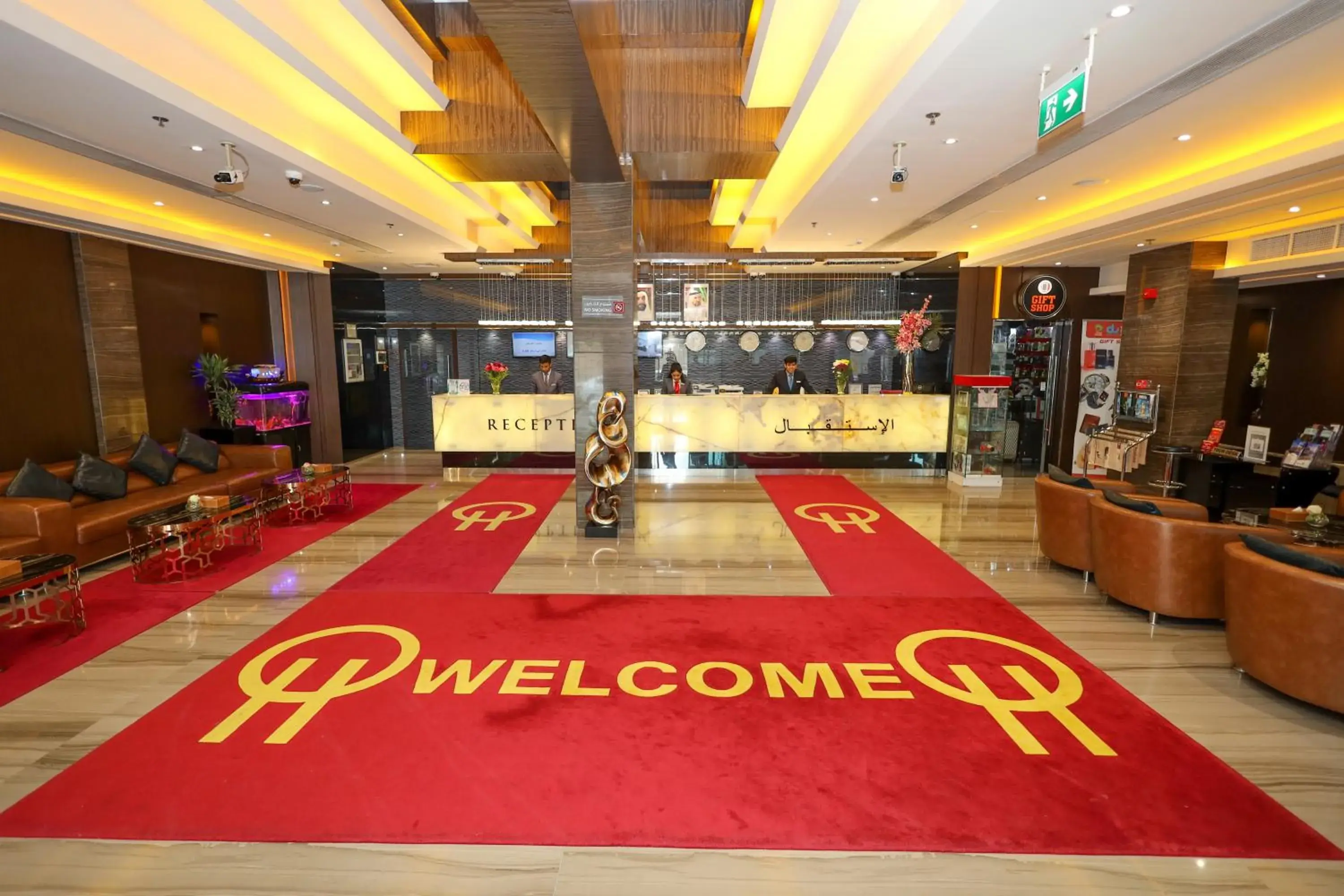 Lobby or reception in Omega Hotel Dubai Lobby or reception in Omega Hotel Dubai