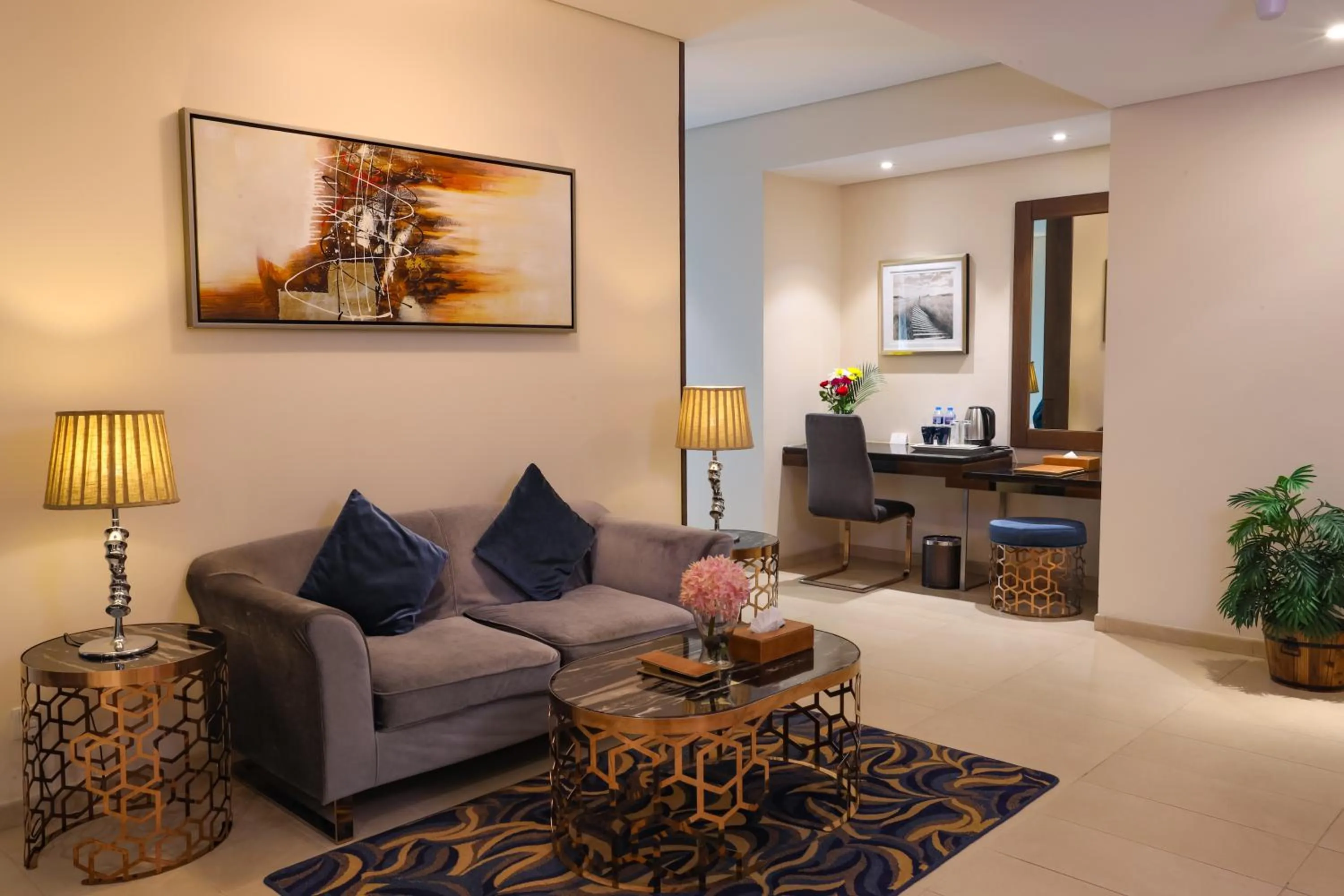 Living room in Omega Hotel Dubai