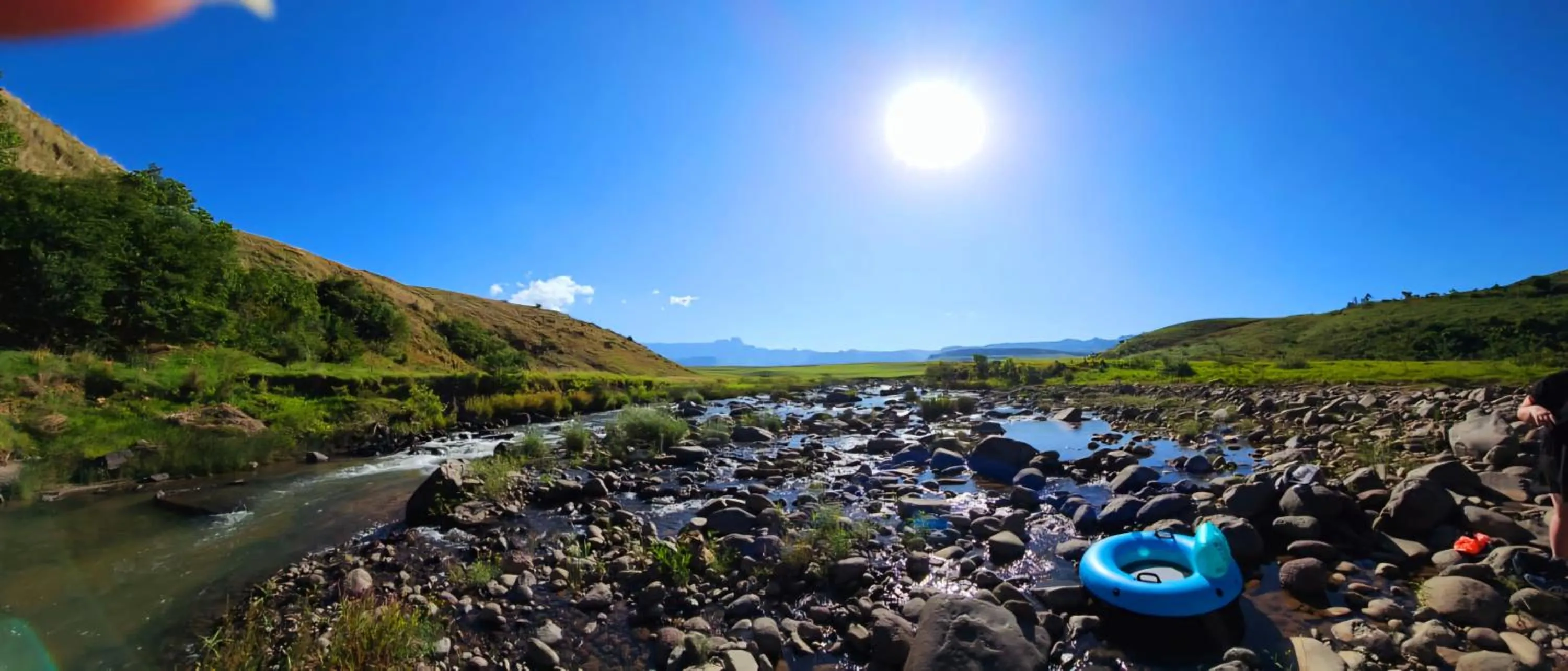 Natural landscape in Mont Aux Sources Drakensberg Resort