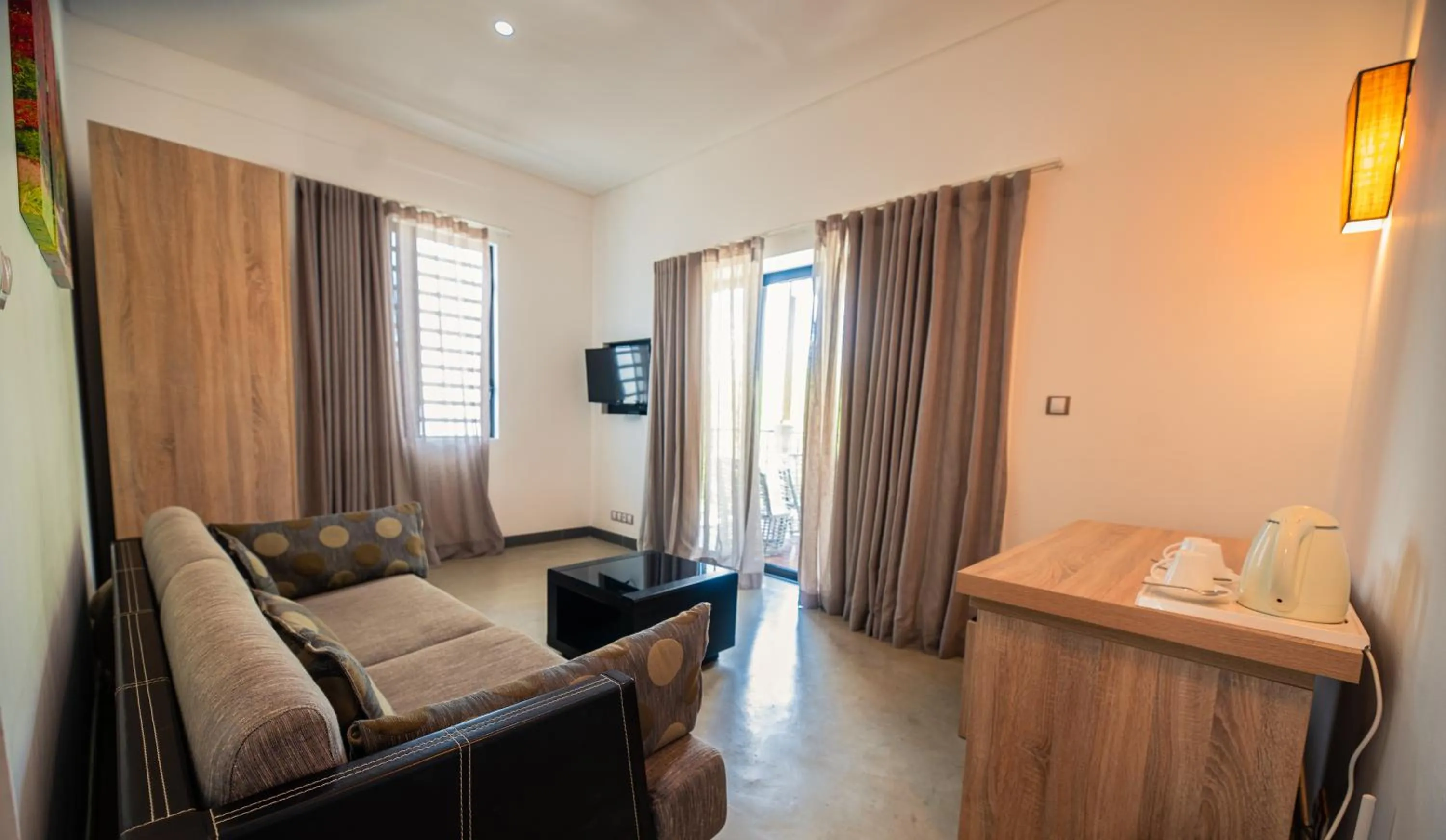 Living room in Toparadis Guest House