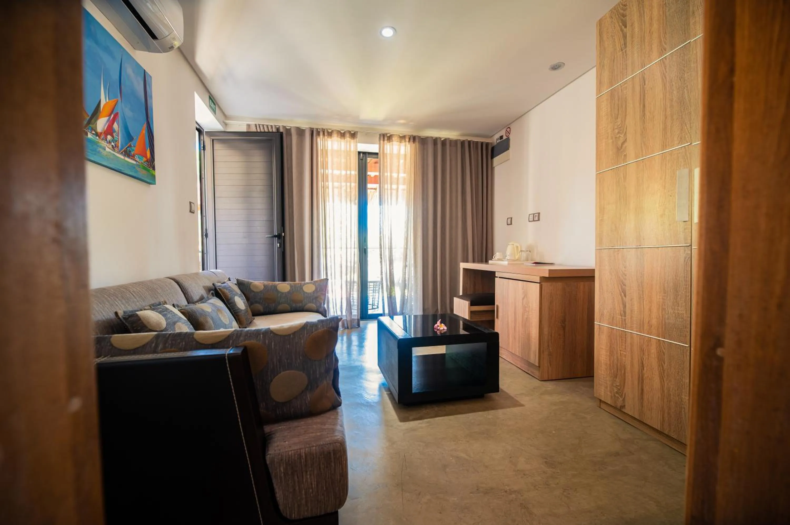 Living room in Toparadis Guest House