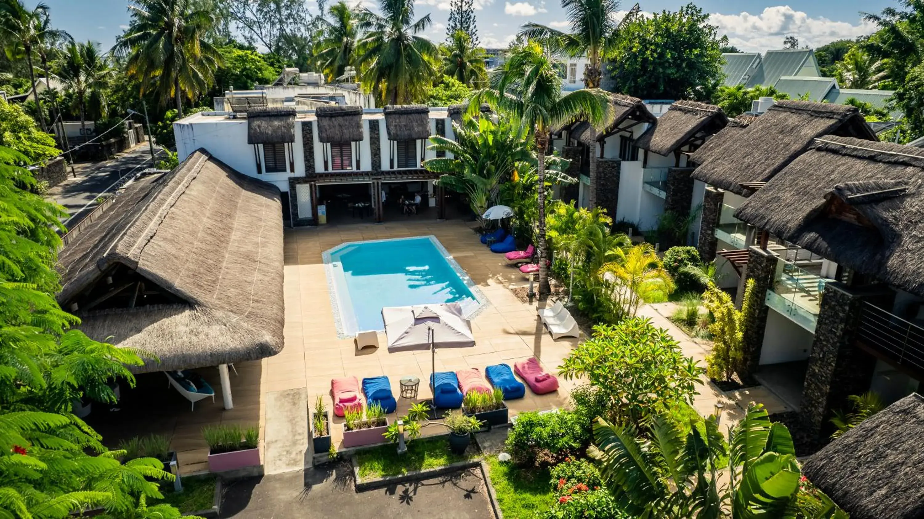 Bird's eye view, Pool View in Toparadis Guest House