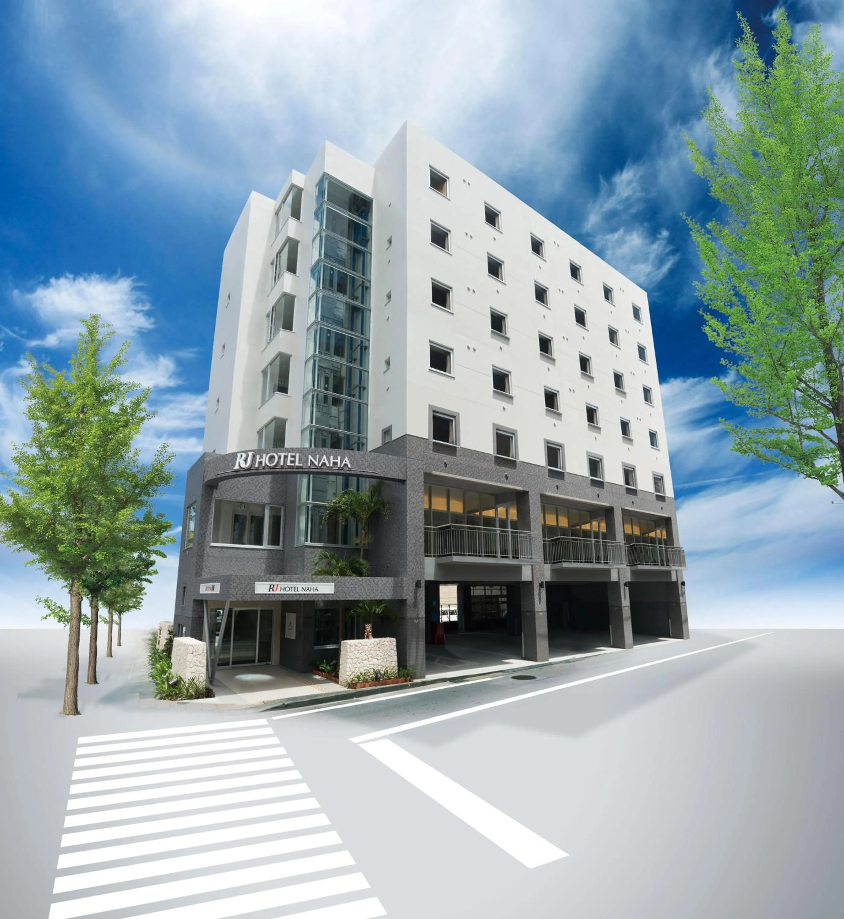 Property building in RJ Hotel Naha