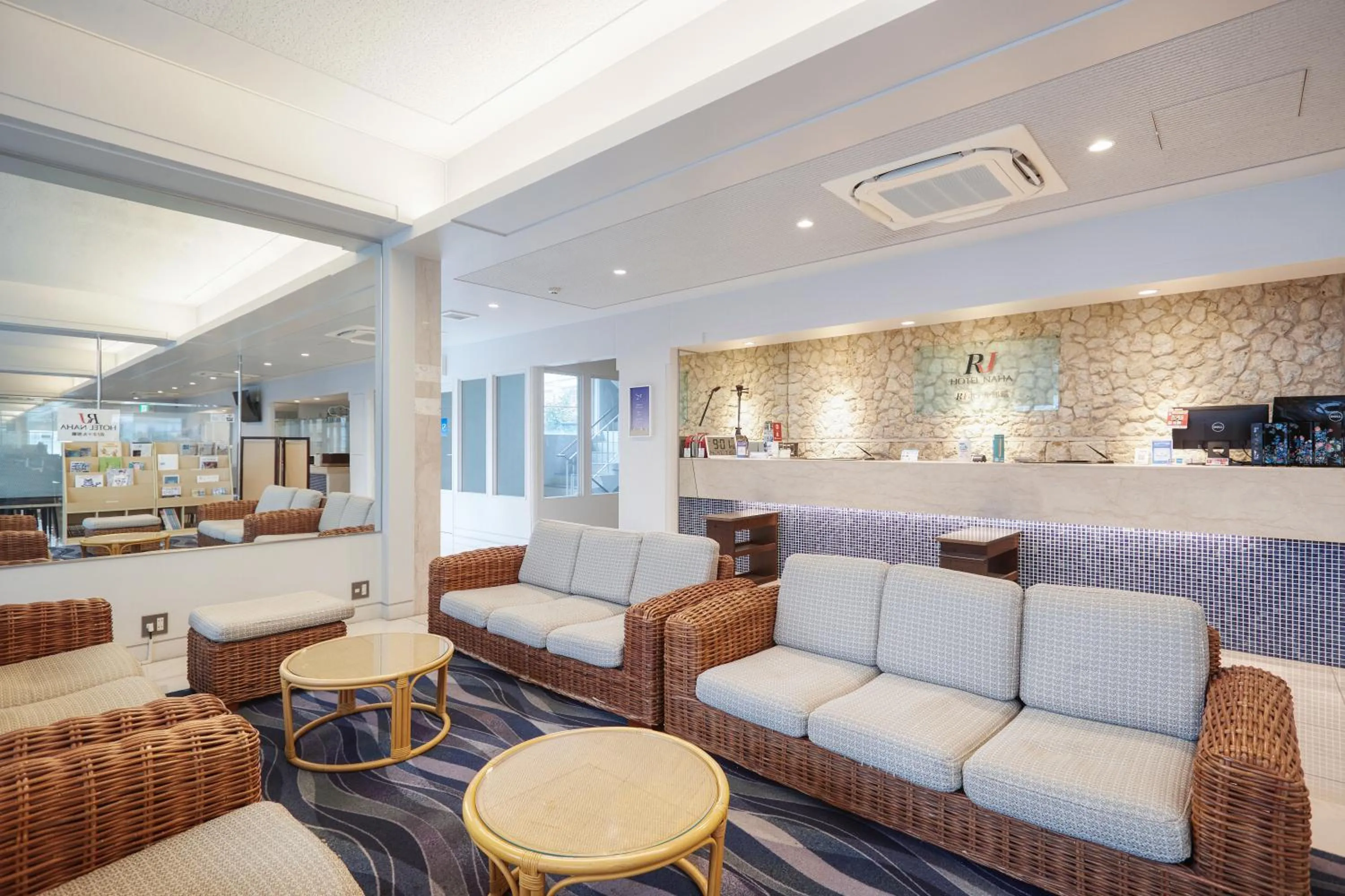 Lobby or reception in RJ Hotel Naha