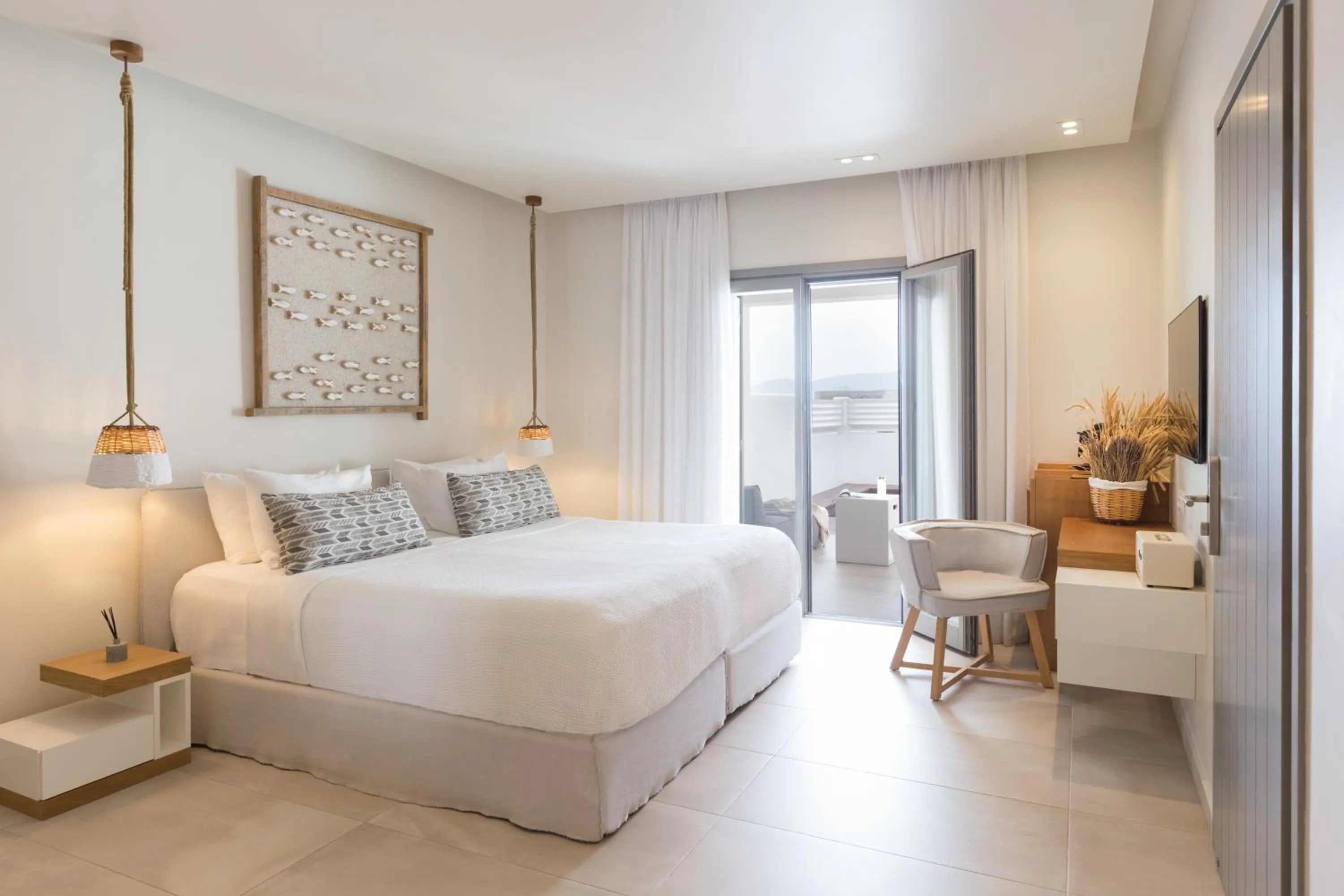 Bed in 18 Grapes Hotel