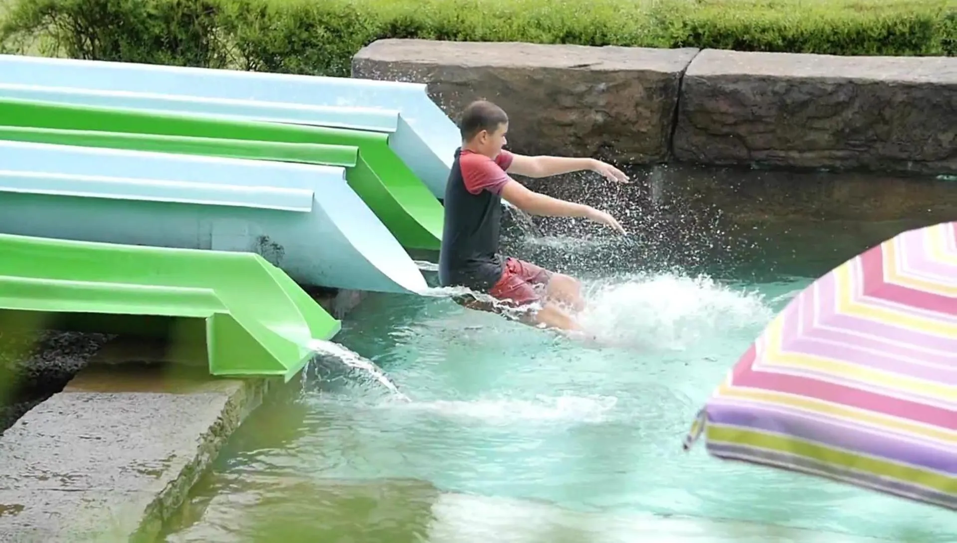 Aqua park in Gooderson Drakensberg Gardens Golf & Spa Resort