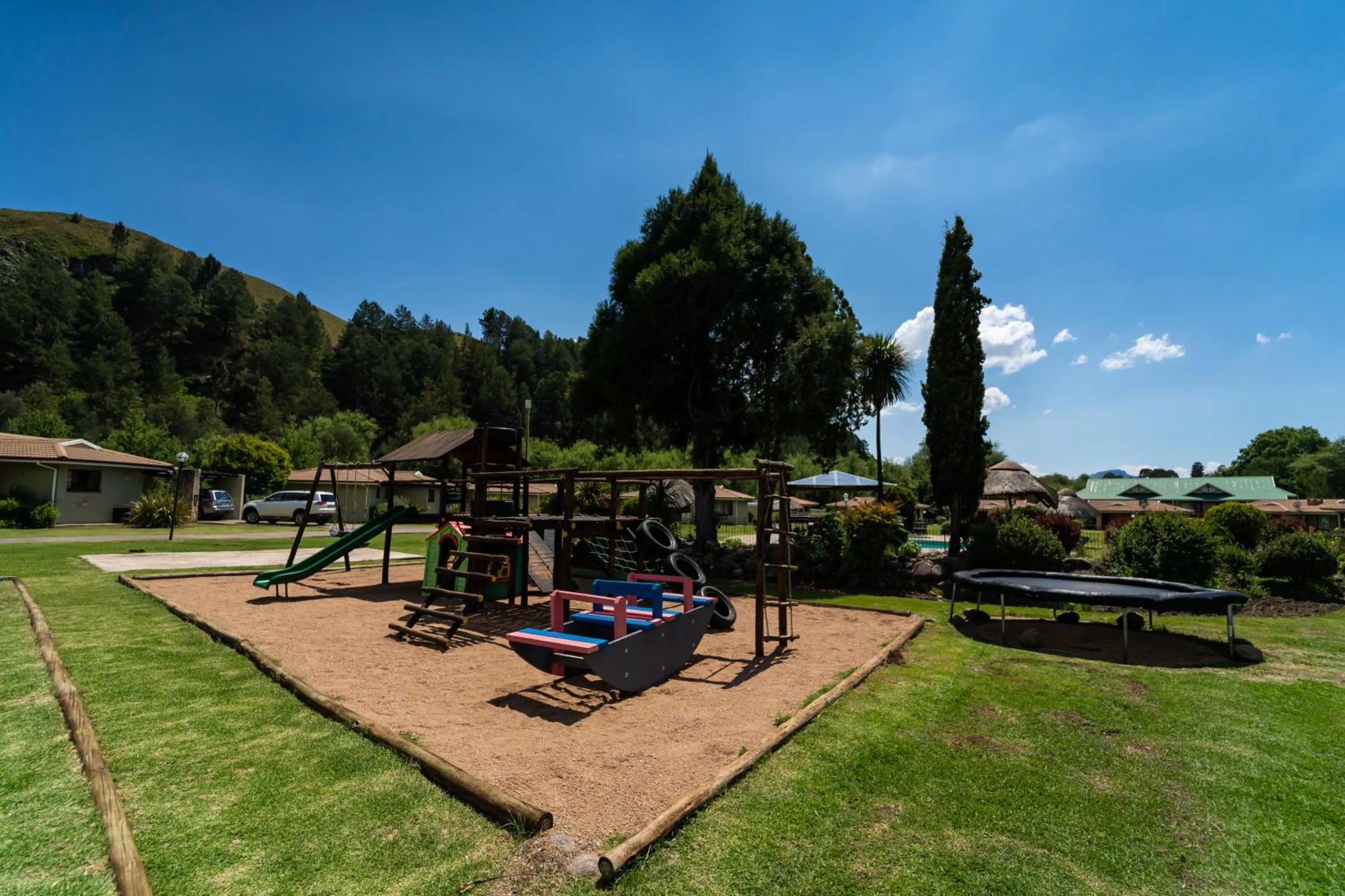 Children play ground in Gooderson Drakensberg Gardens Golf & Spa Resort
