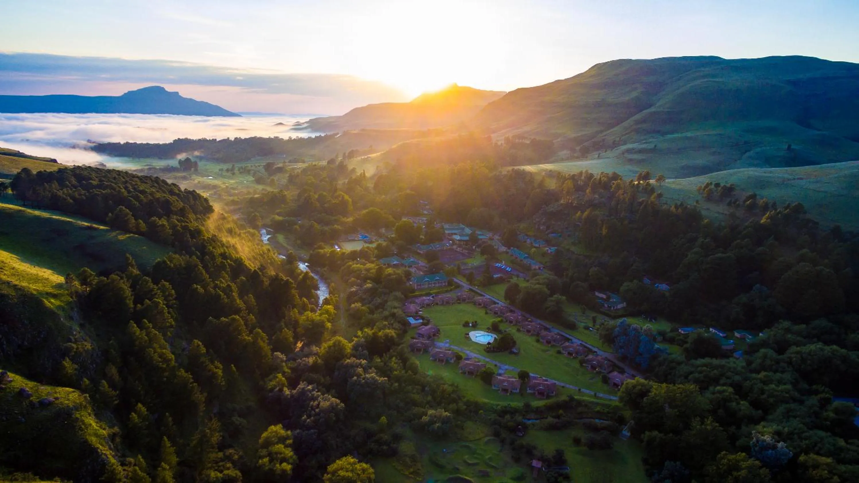 Natural landscape in Gooderson Drakensberg Gardens Golf & Spa Resort