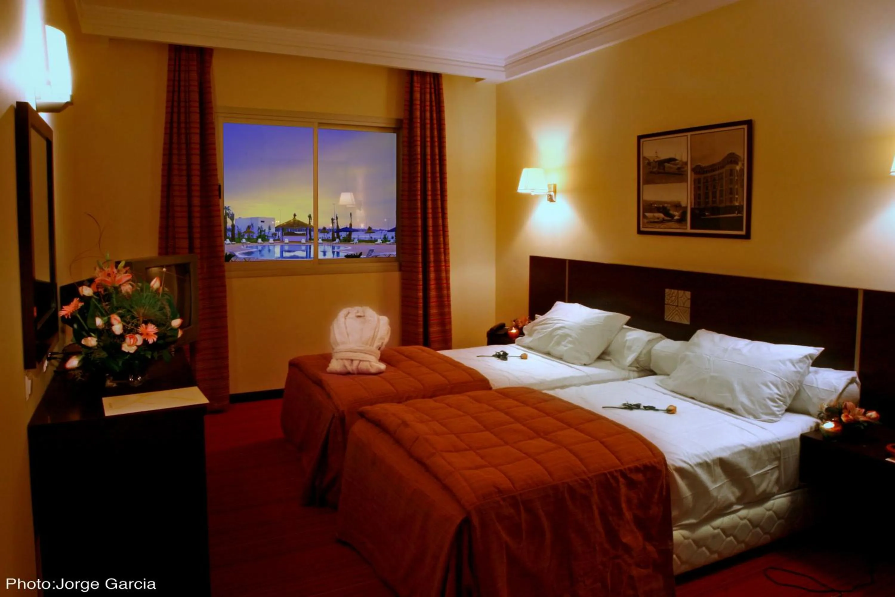 Photo of the whole room, Bed in Relax Hotel Airport Nouasseur