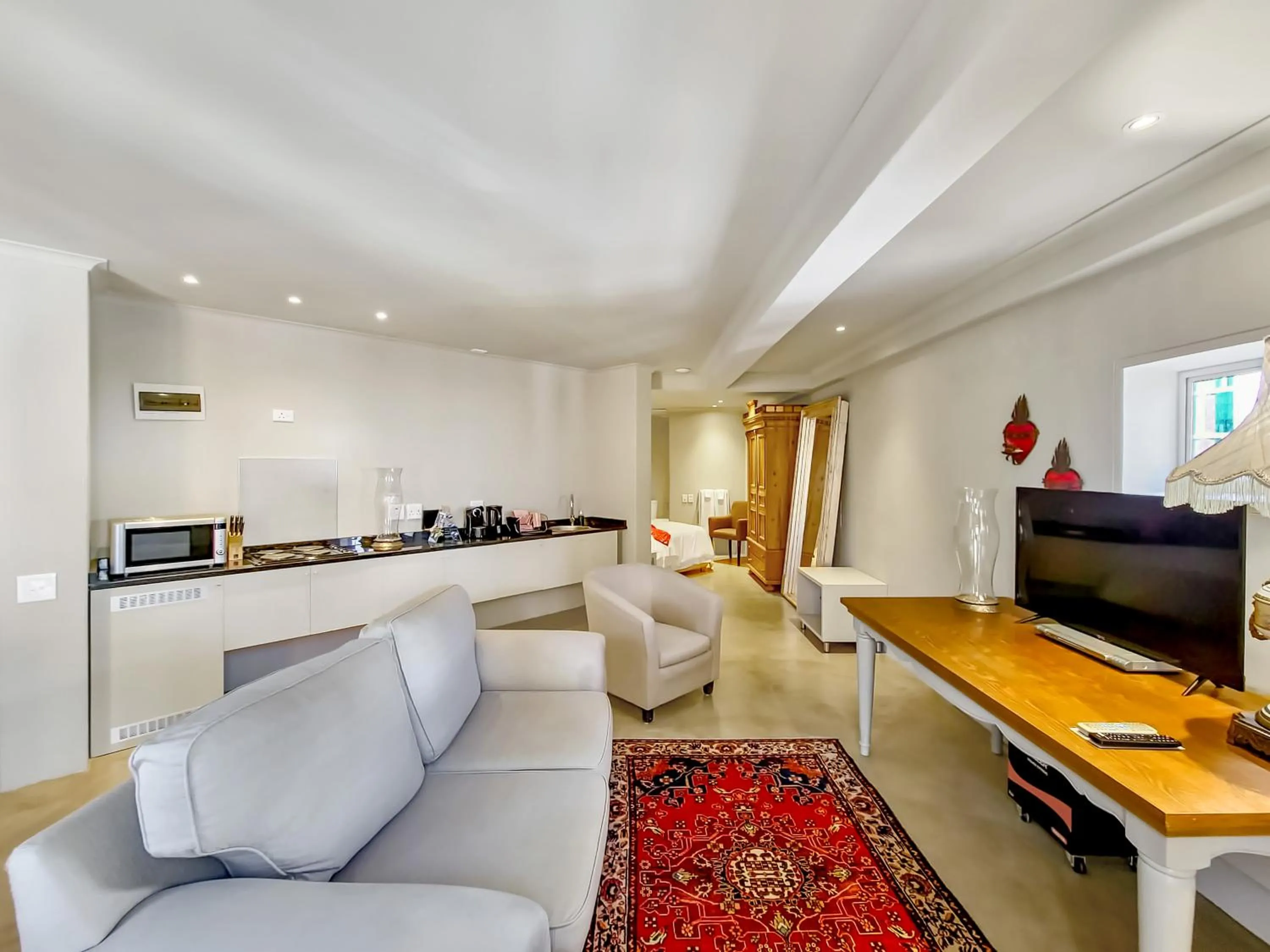 Seating area in Rouge on Rose Boutique Hotel