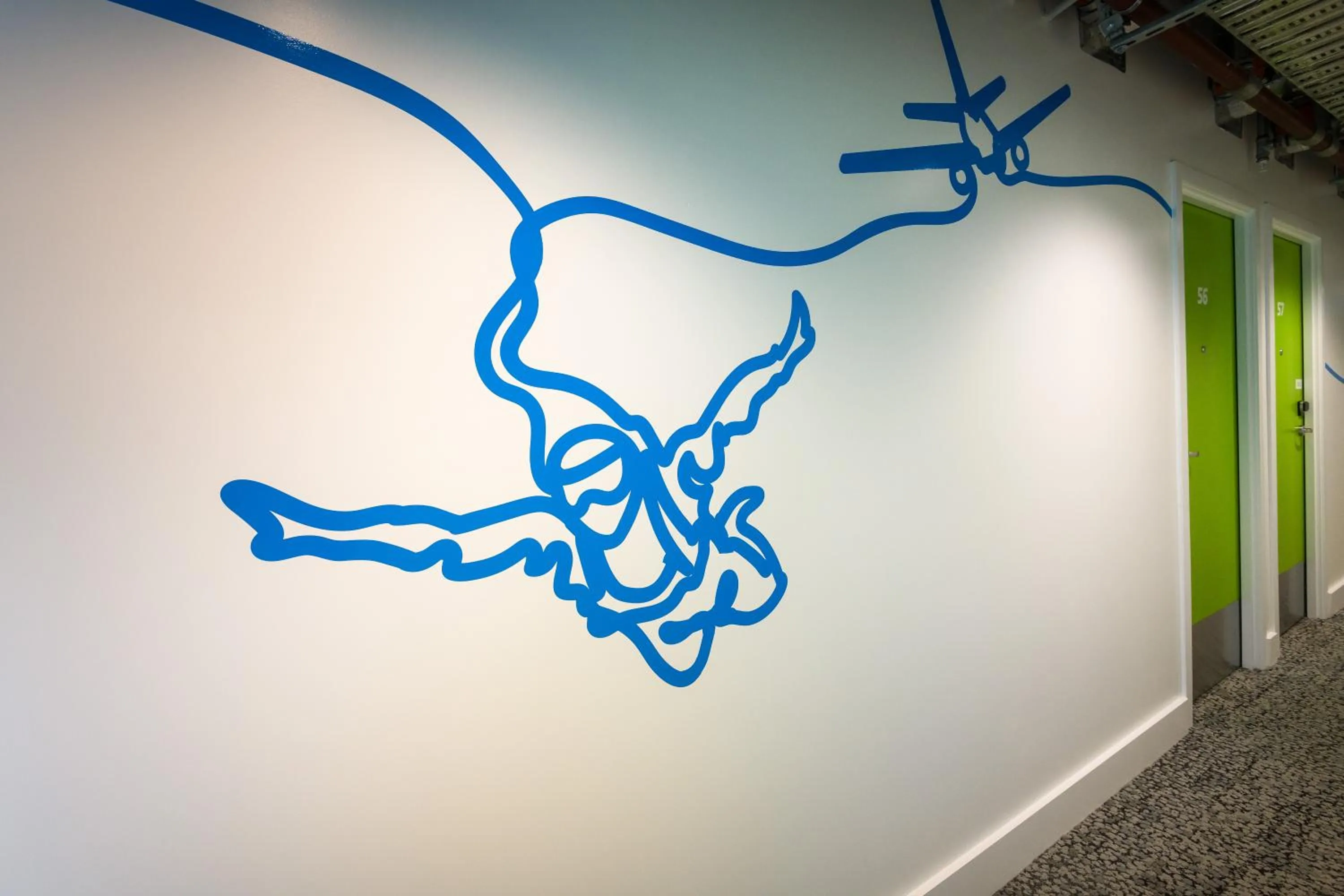 Decorative detail in Jucy Snooze Queenstown