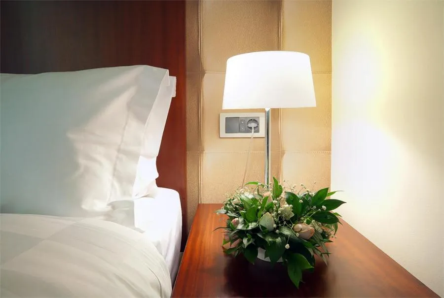 Decorative detail, Bed in Hotel Turist