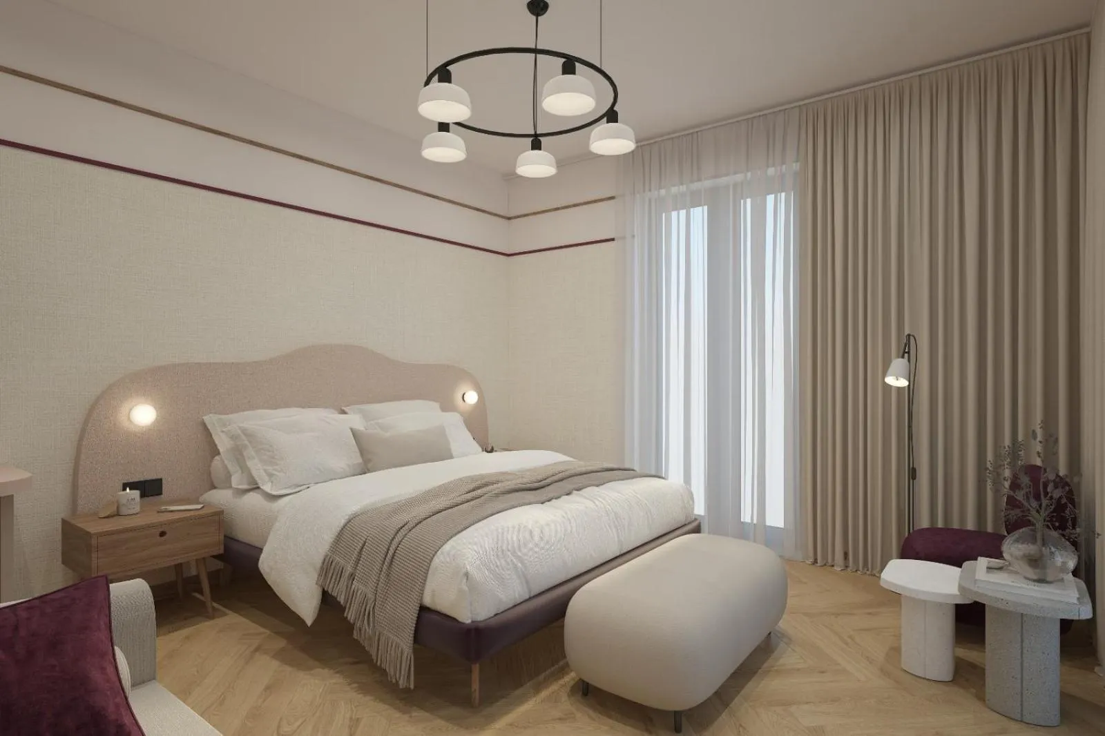 Bed in Hotel Taormina