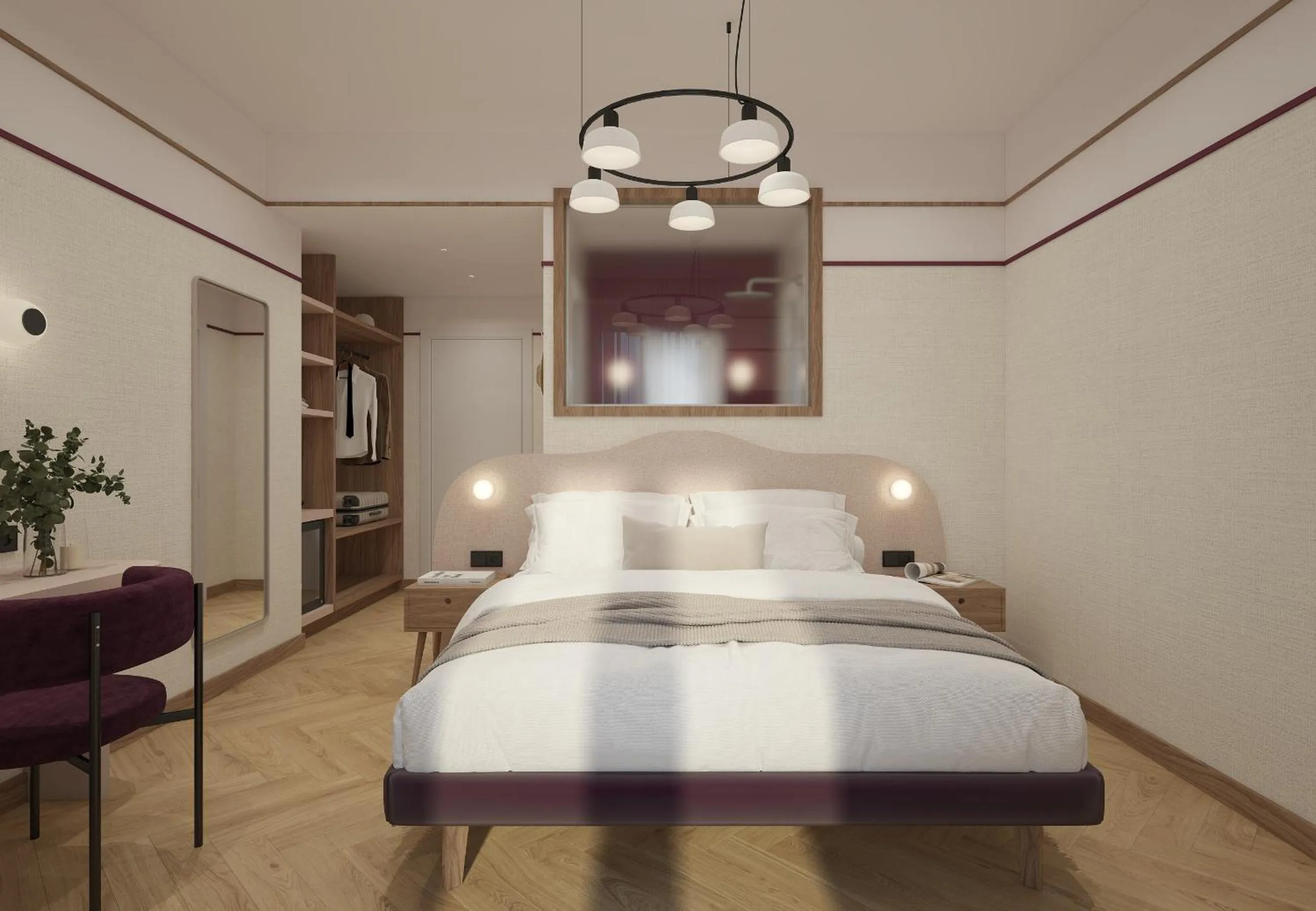 Bed in Hotel Taormina