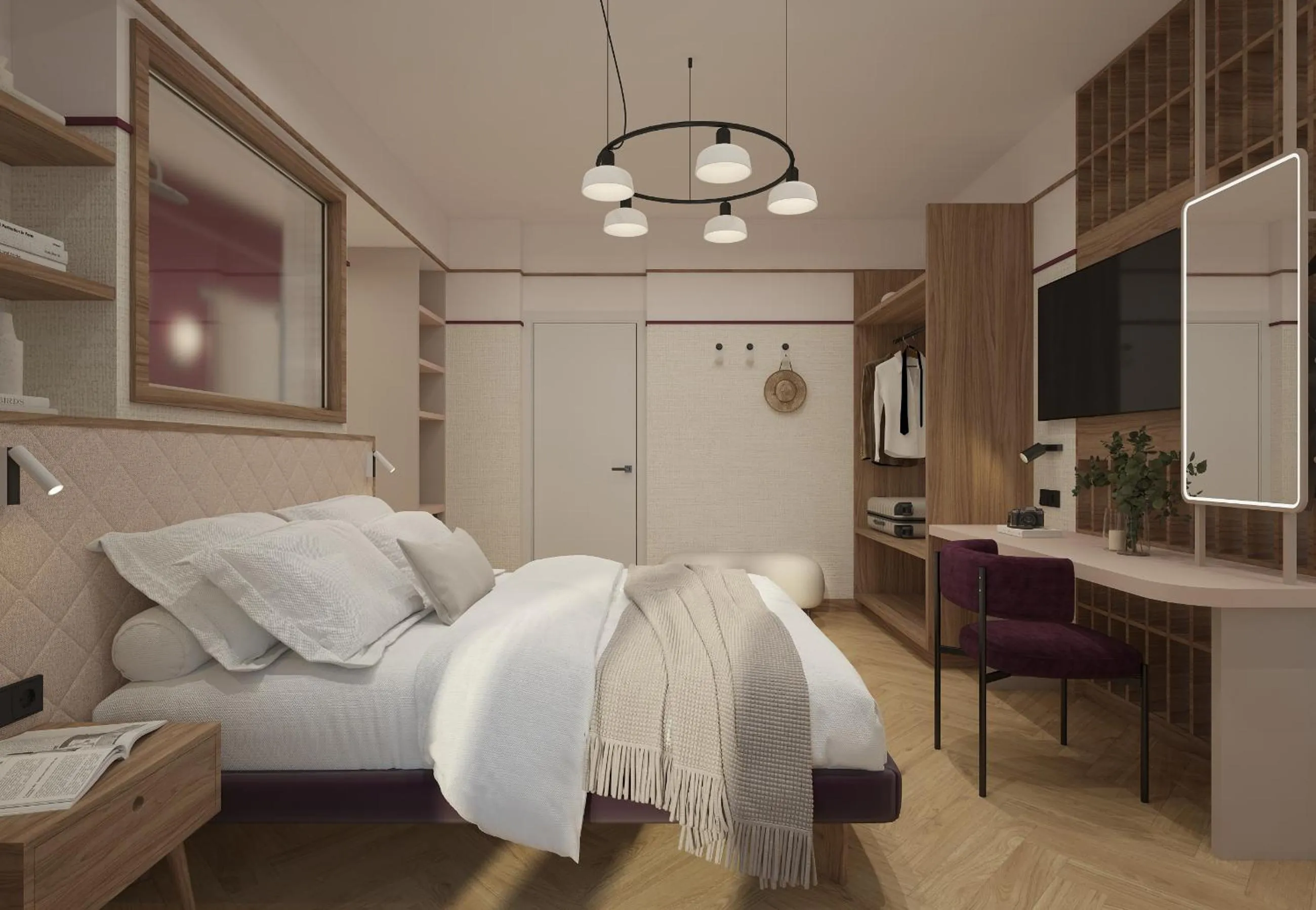 Bed in Hotel Taormina