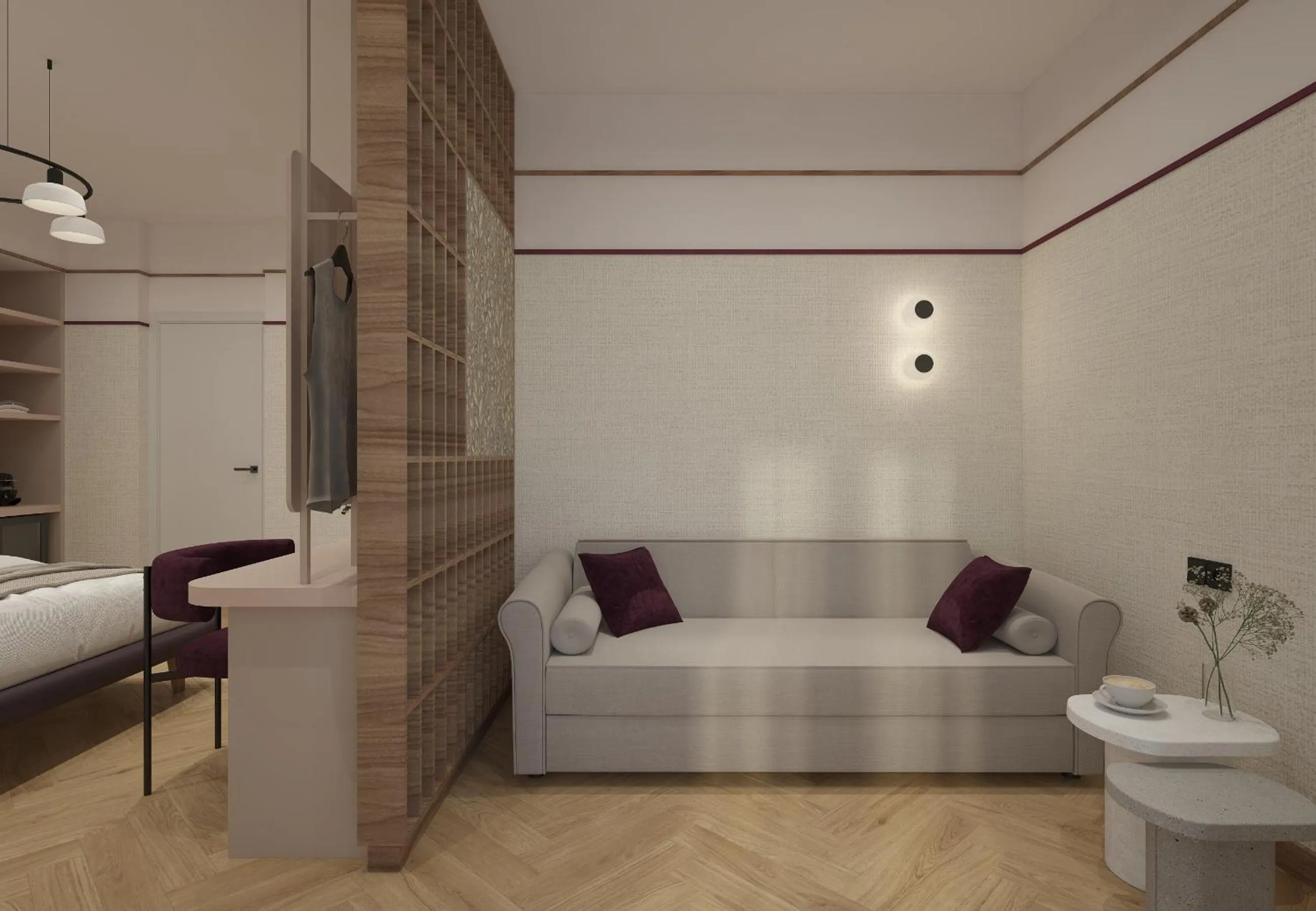 Bed in Hotel Taormina