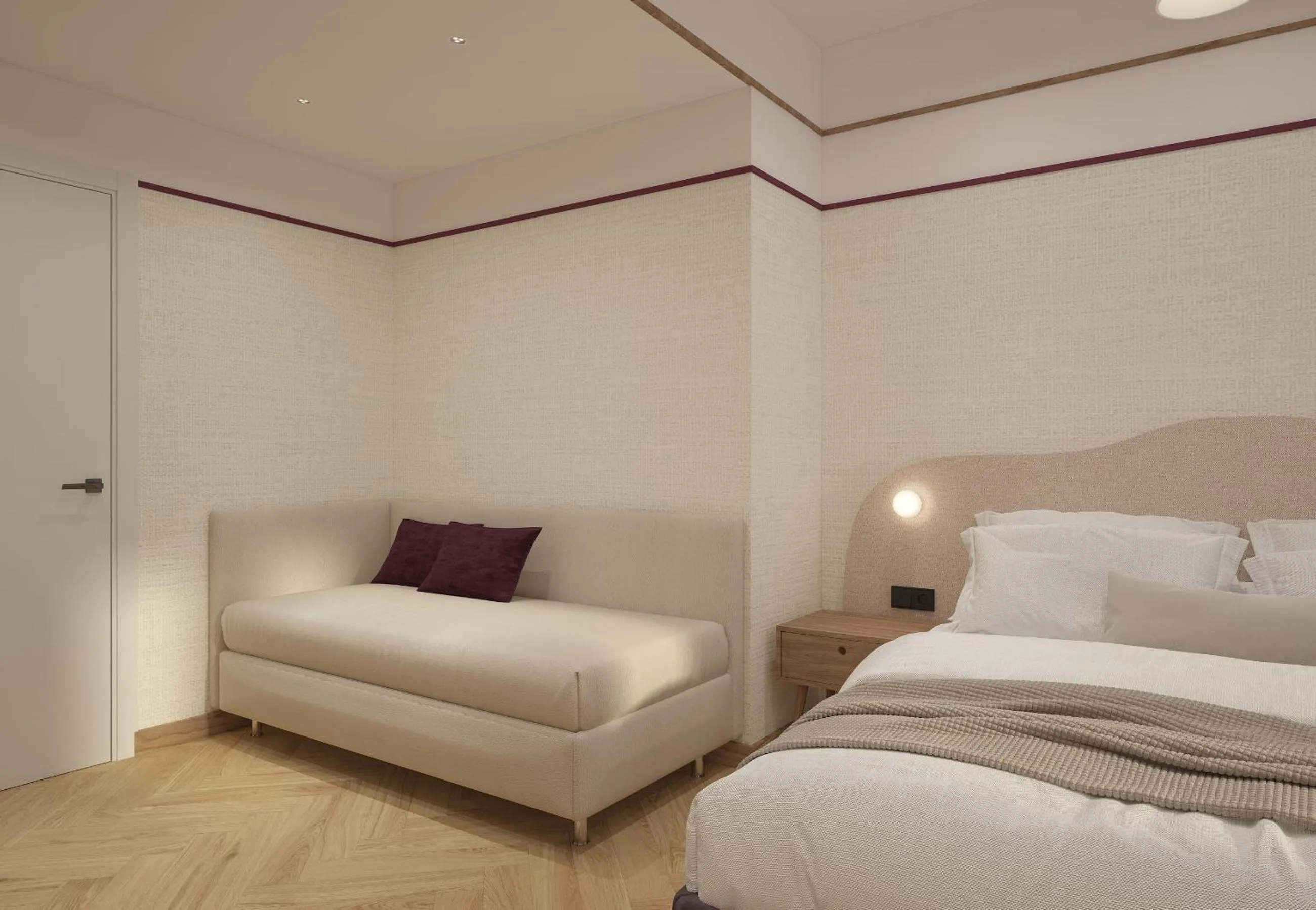 Bed in Hotel Taormina