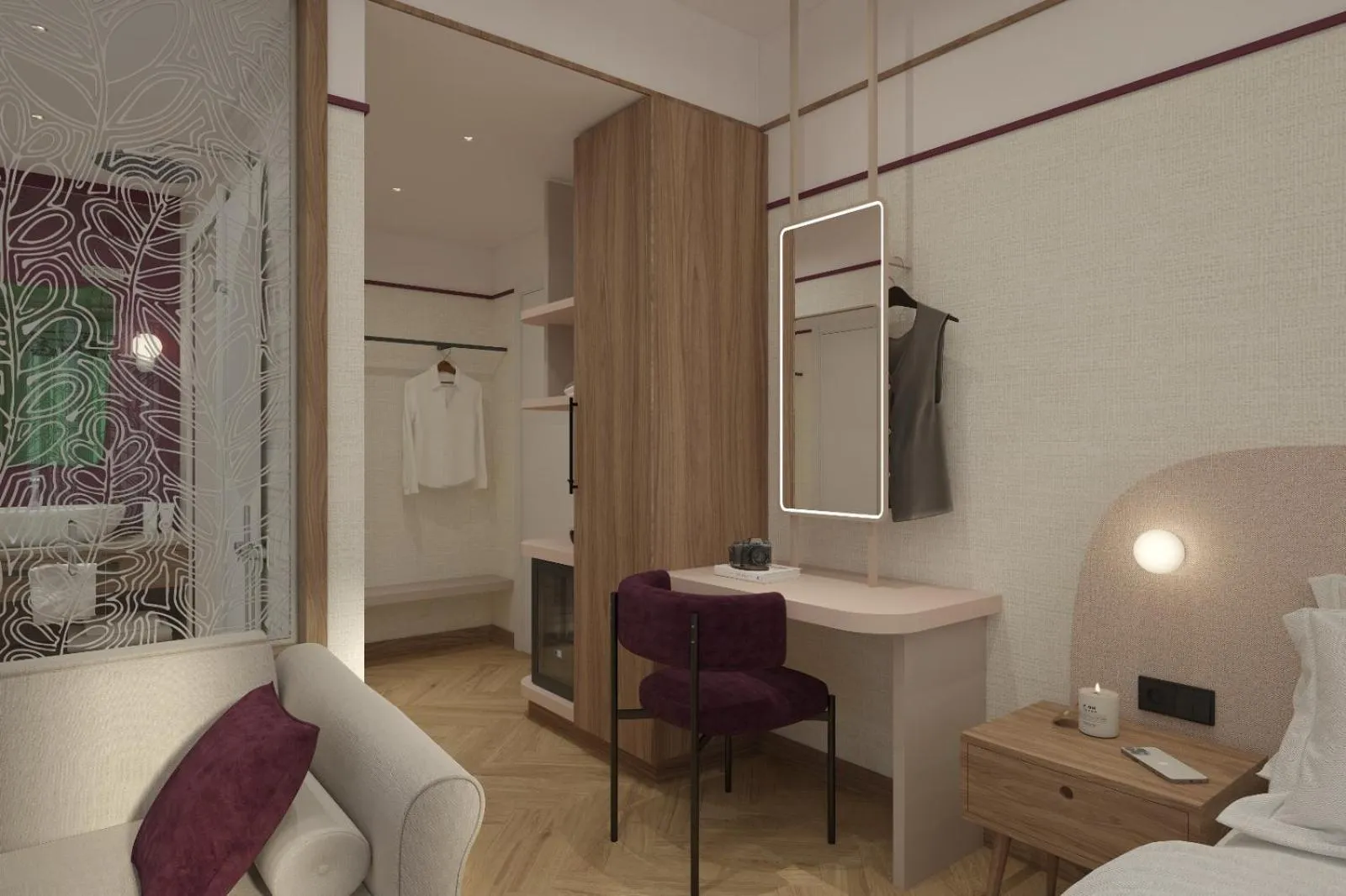 Bed in Hotel Taormina