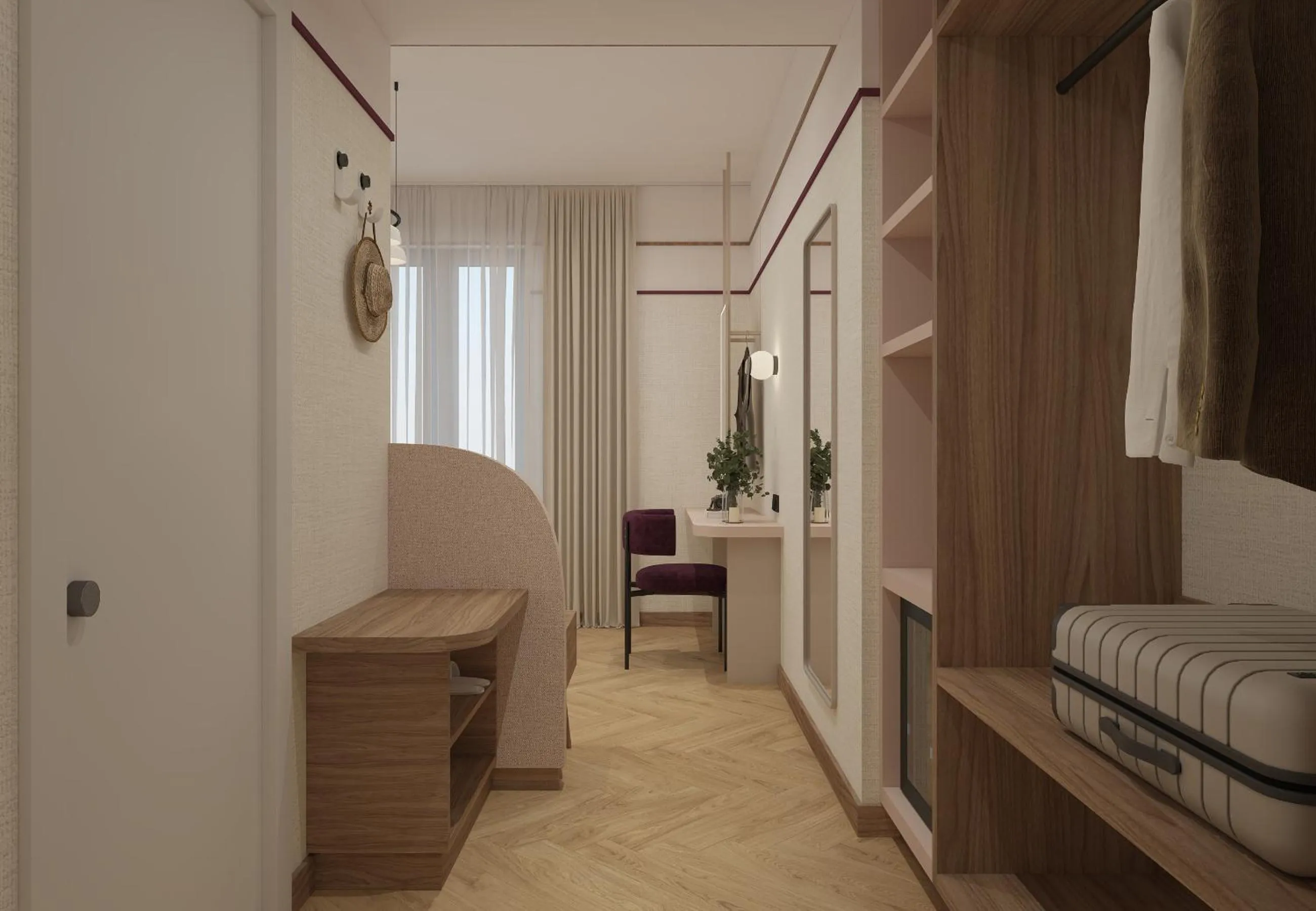 Bed in Hotel Taormina