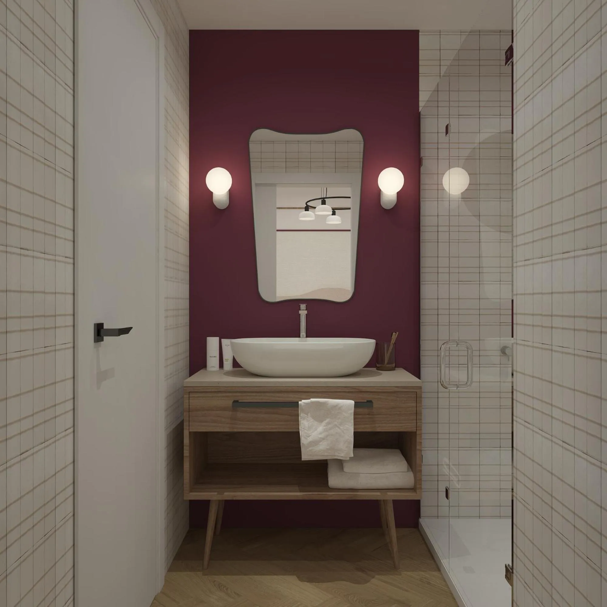 Bathroom in Hotel Taormina