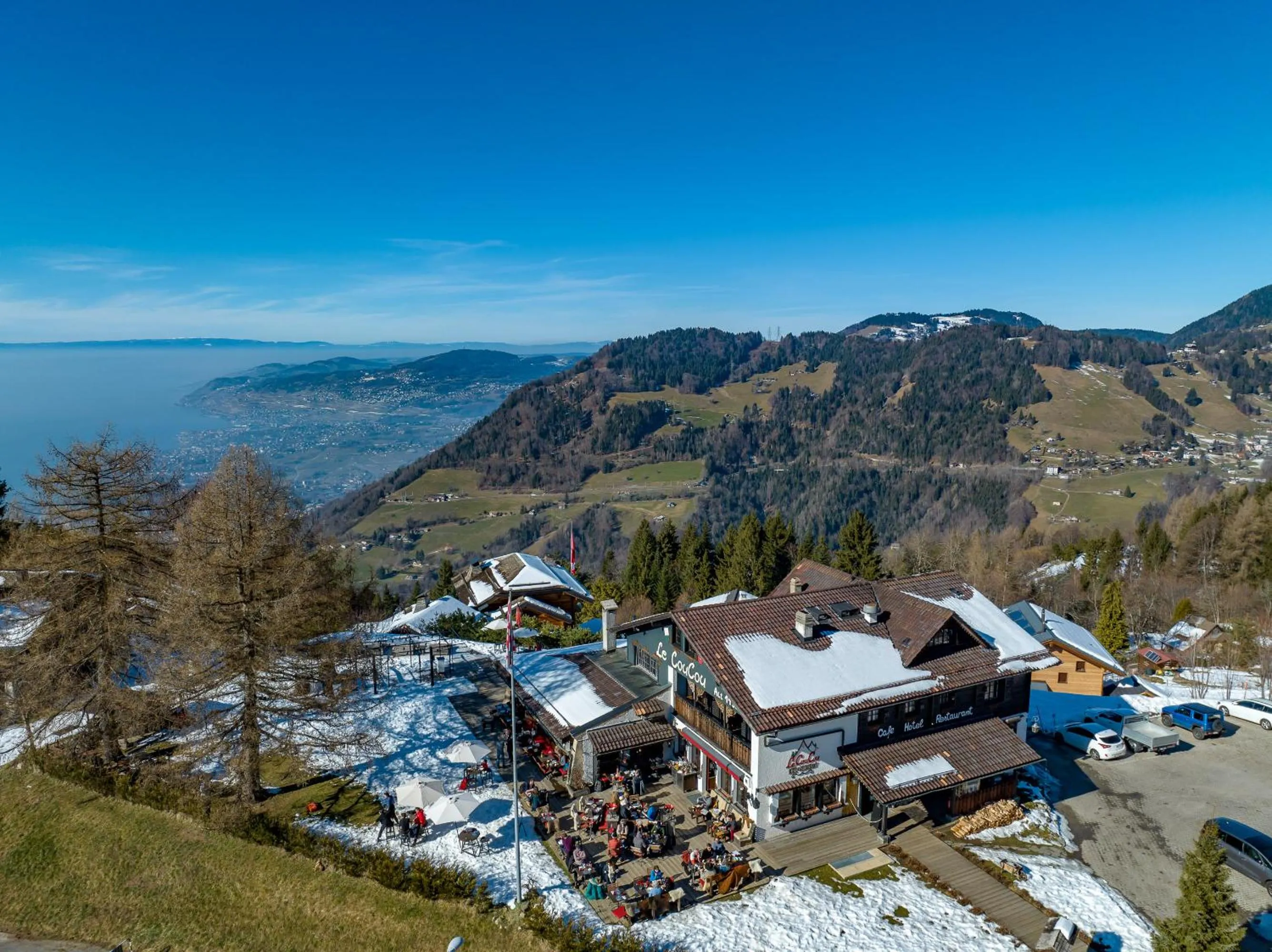 Bird's eye view in Le Coucou Hotel Restaurant & Lounge-Bar