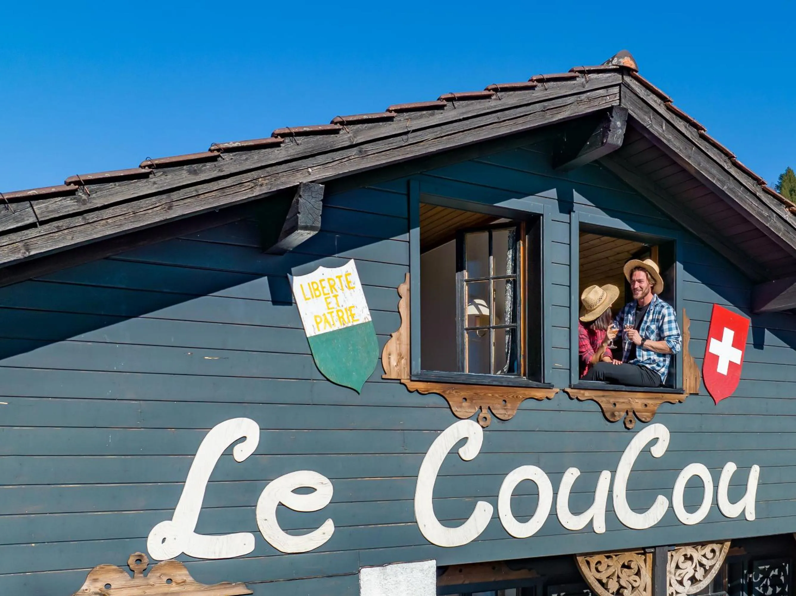 Property logo or sign in Le Coucou Hotel Restaurant & Lounge-Bar