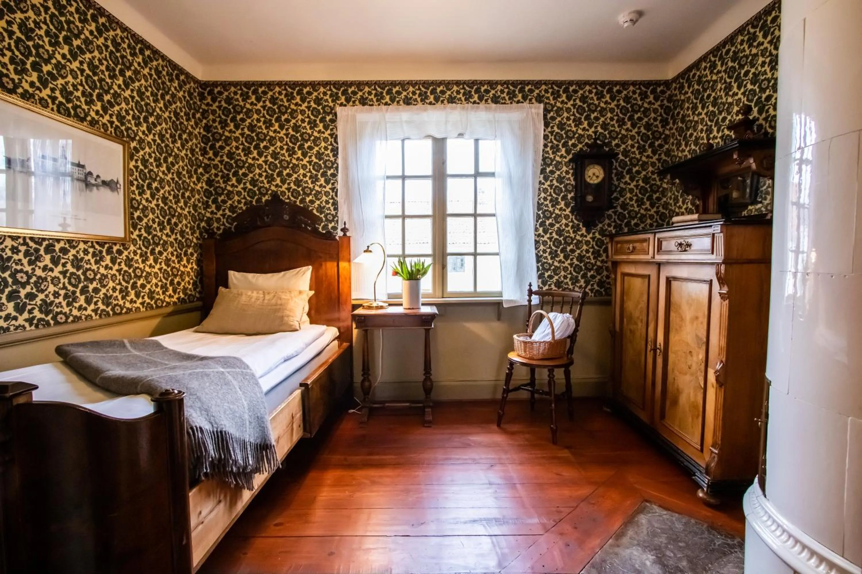 Bedroom, Bed in Hotell Dahlströmska gården