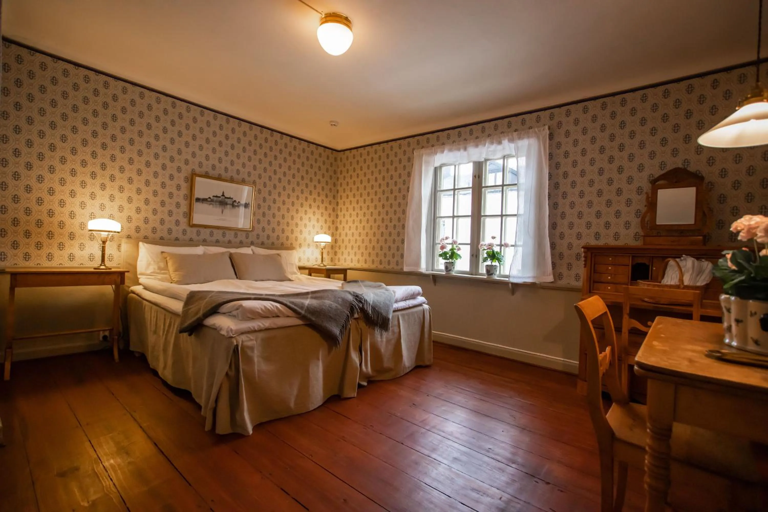 Bedroom, Bed in Hotell Dahlströmska gården