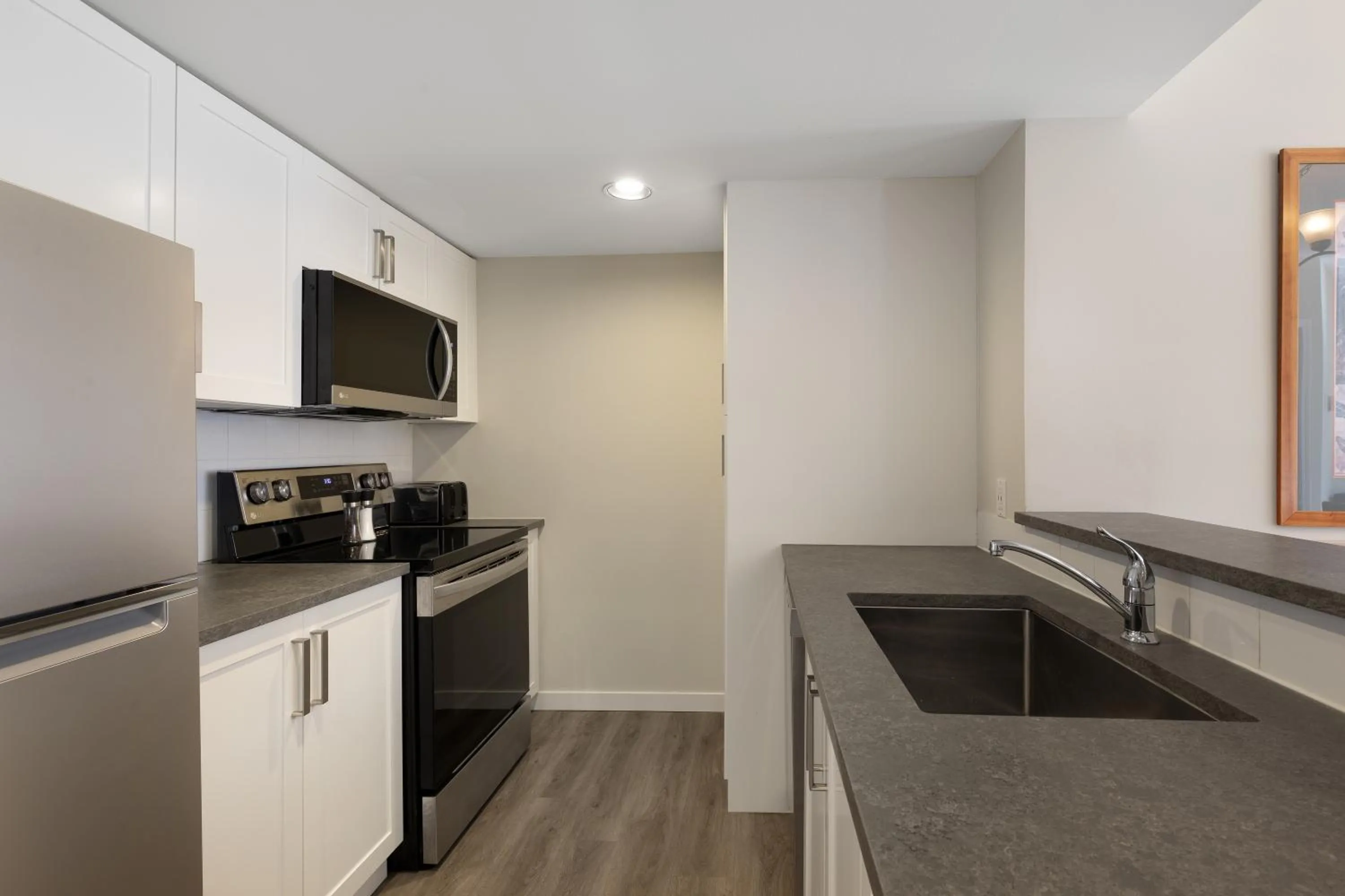 kitchen in Tyndall Stone Lodge by Whiski Jack