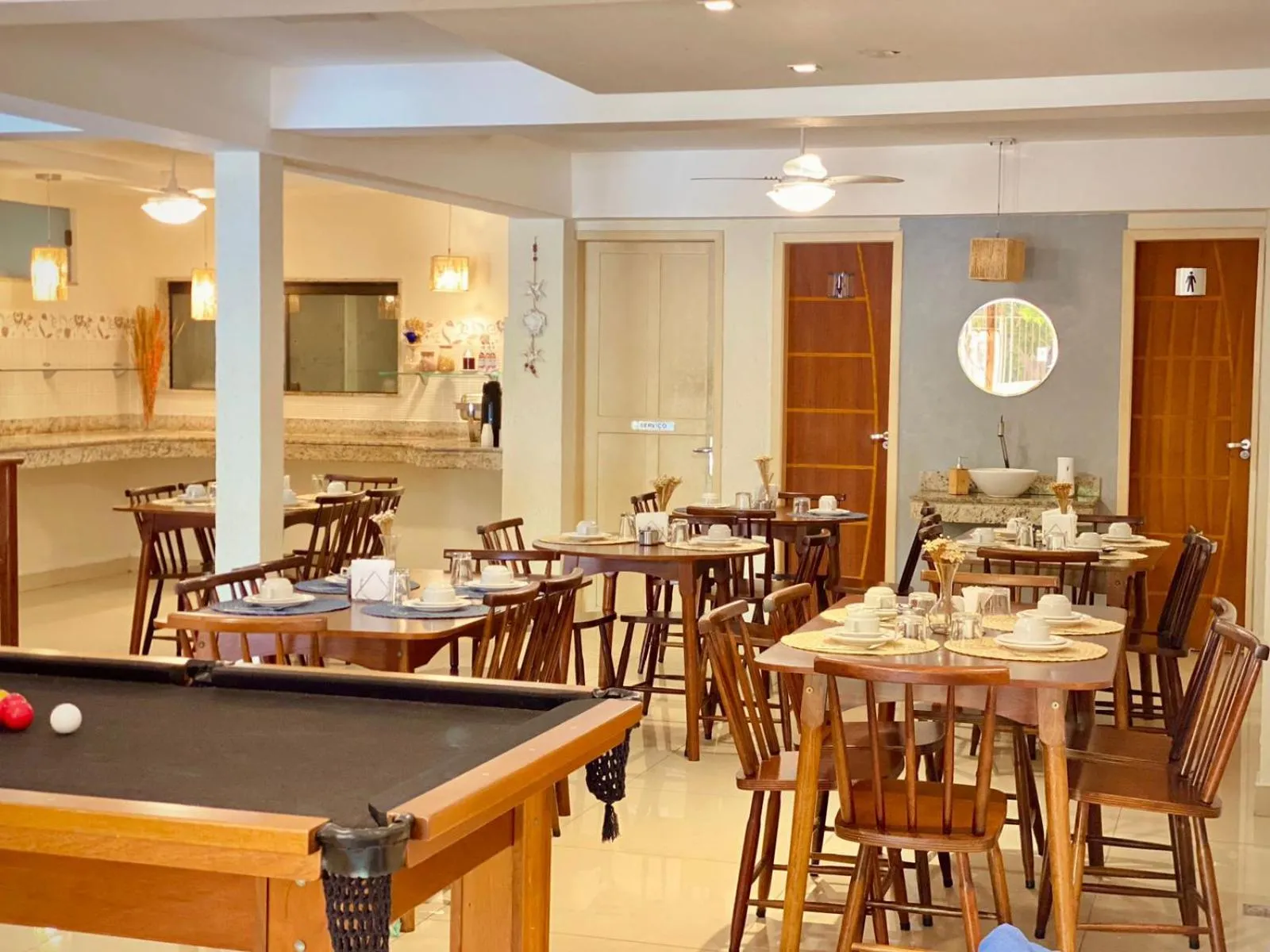 Dining area in Porto Forte Pousada