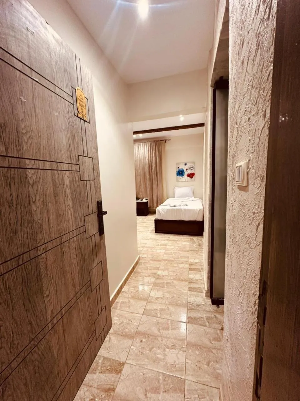 Bed in Giza Pyramids Inn