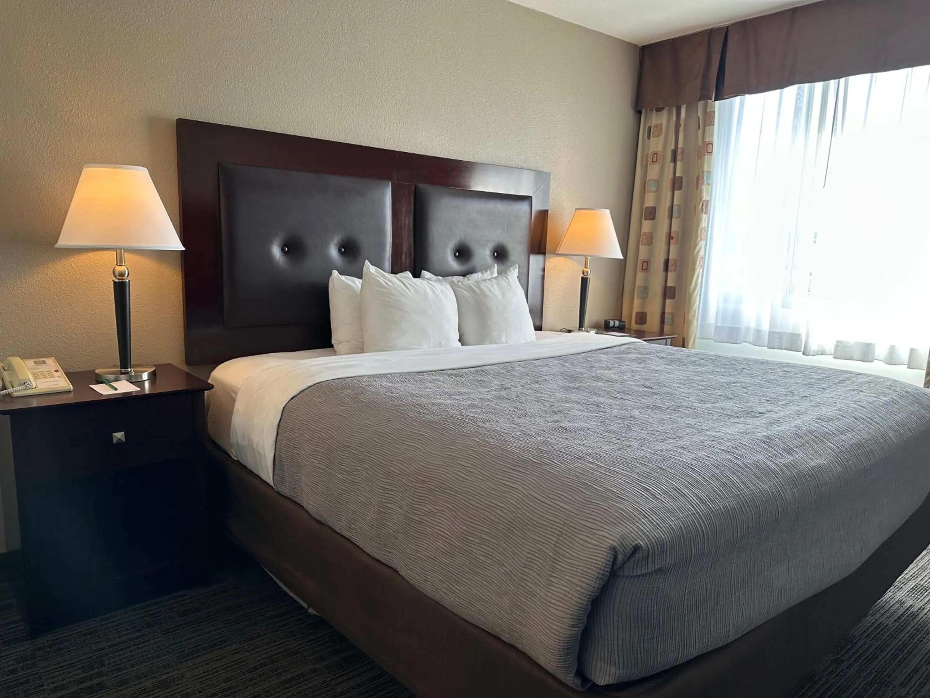 Bed in Quality Inn & Suites Everett