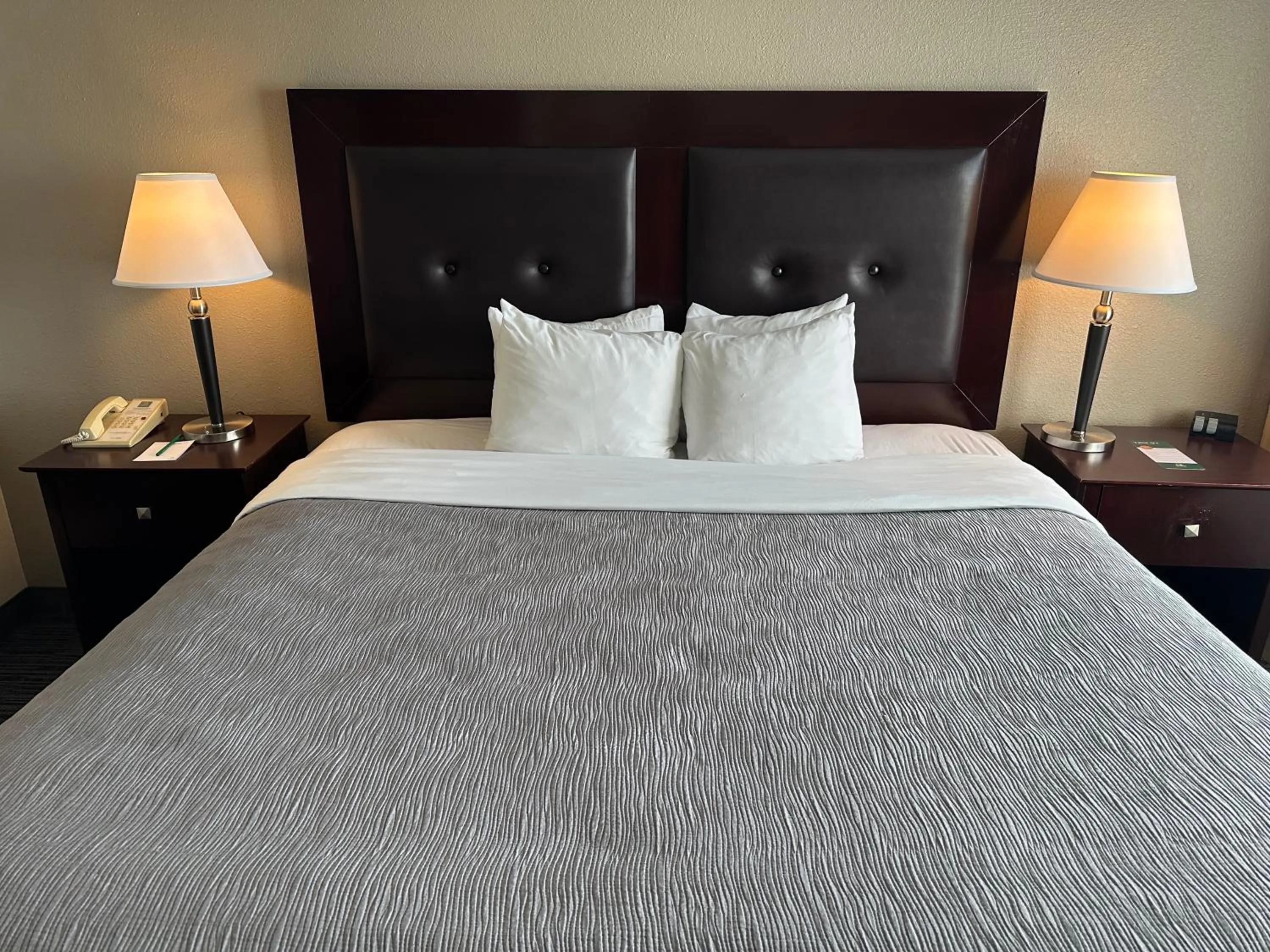 Bed in Quality Inn & Suites Everett