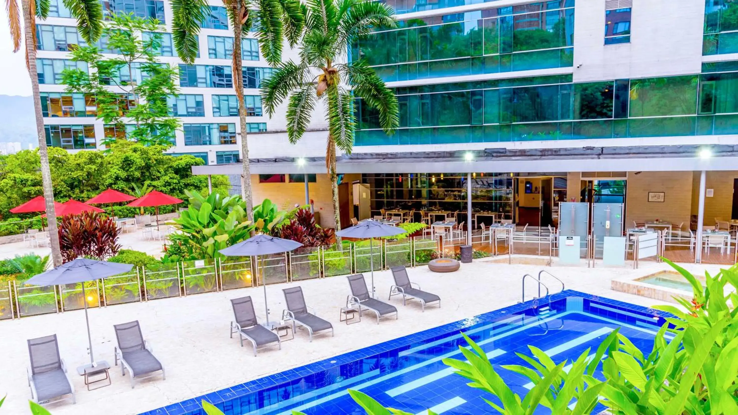 Pool view in NH Collection Medellin Royal Pool view in NH Collection Medellin Royal