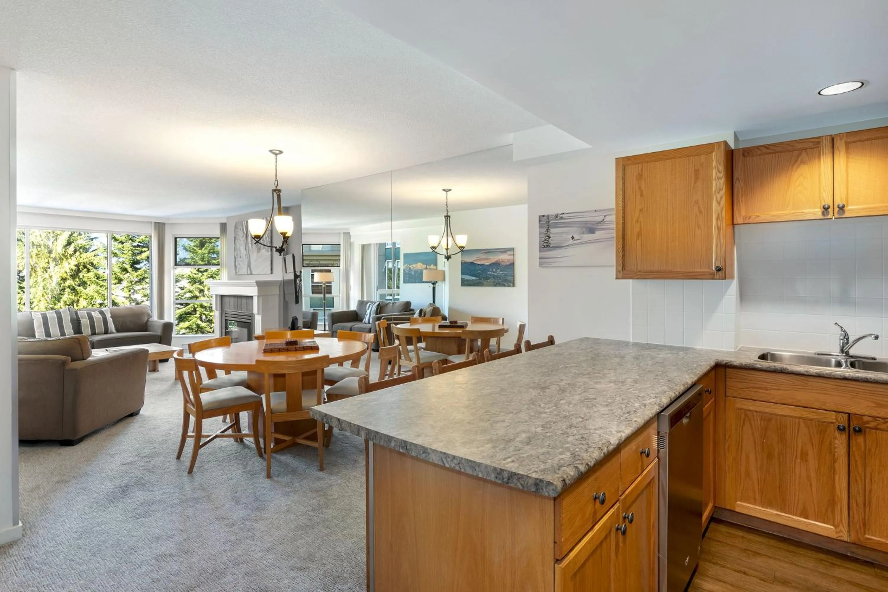 kitchen in The Woodrun Lodge by Whiski Jack