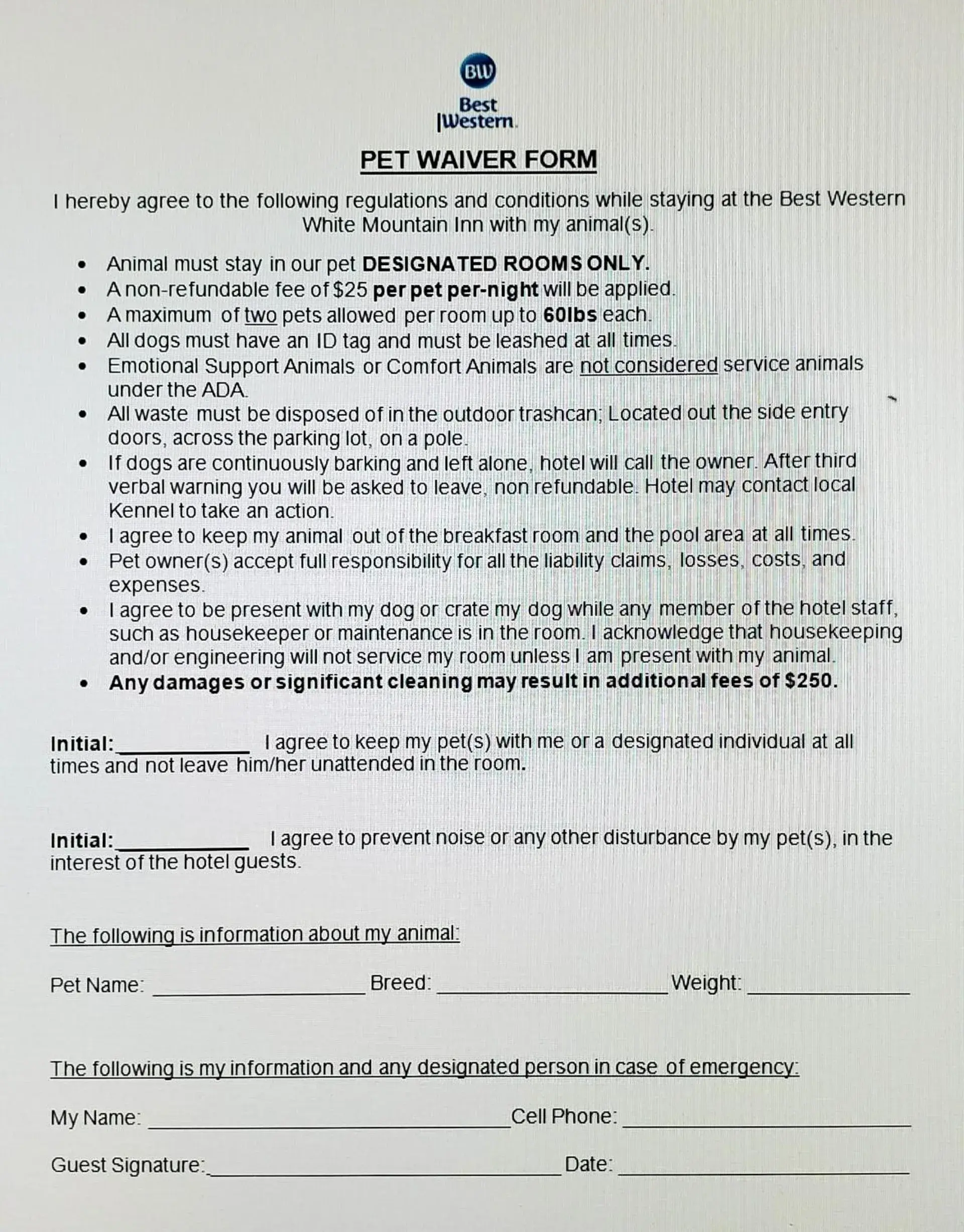 King Room - Pet-Friendly/Non-Smoking Mountain Side in Best Western White Mountain Inn King Room - Pet-Friendly/Non-Smoking Mountain Side in Best Western White Mountain Inn