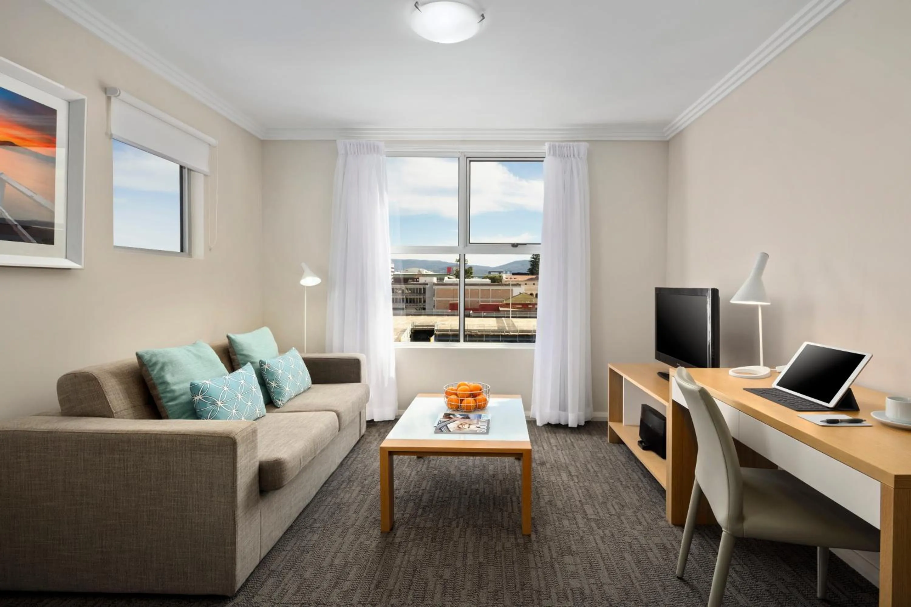 Living room in Quest Wollongong