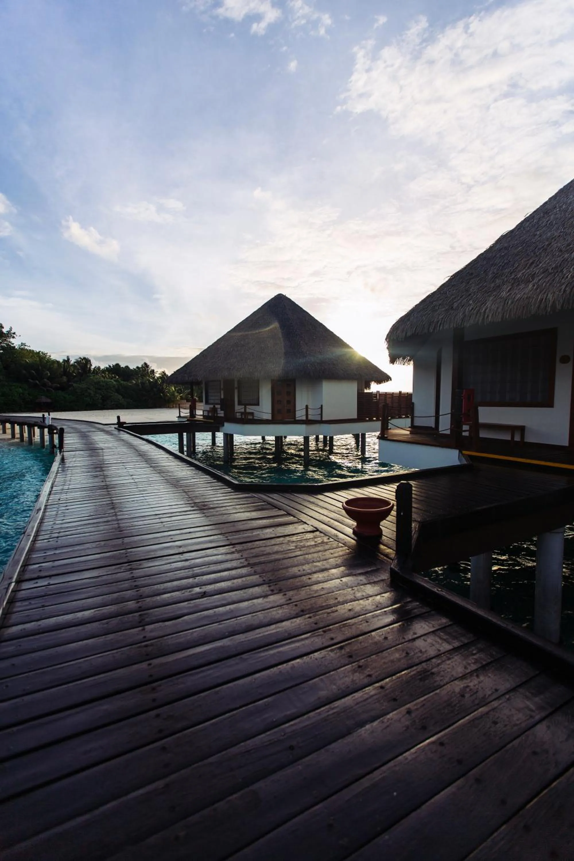 Patio in Adaaran Prestige Water Villas - with Dine around Premium All inclusive - 24 hours